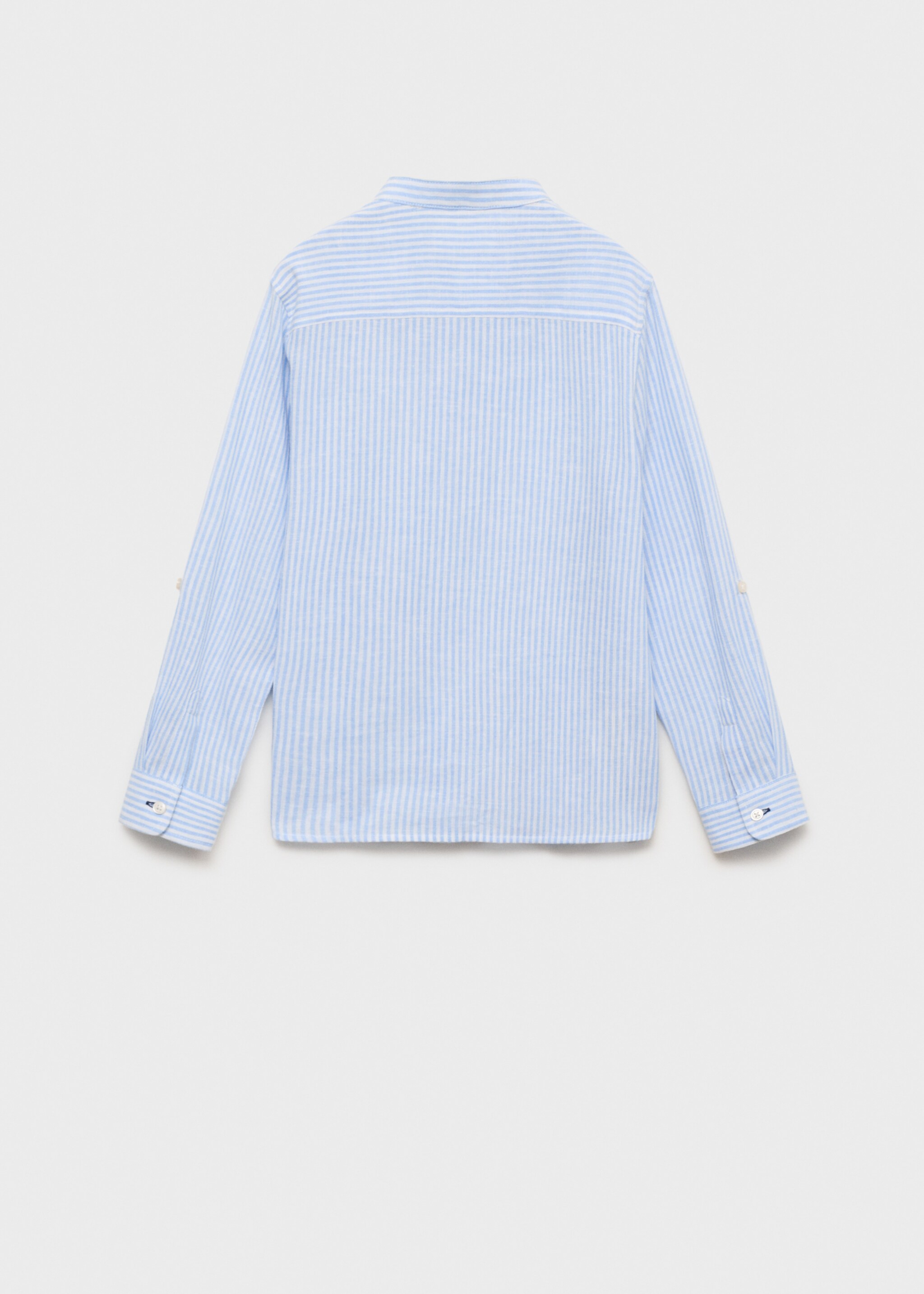 Camisa algodón lino rayas - Reverso del artículo