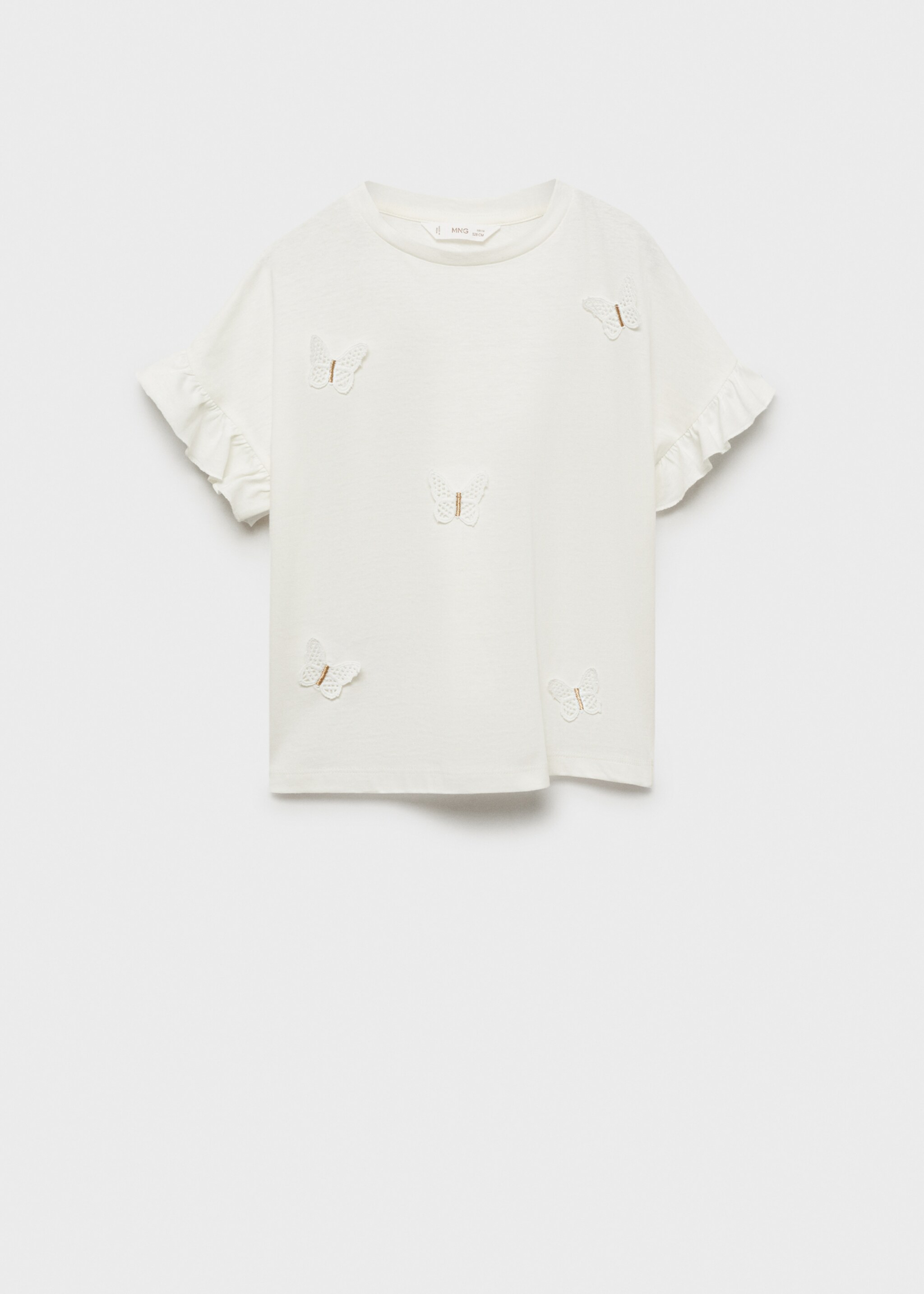 Embroidered butterflies t-shirt - Article without model