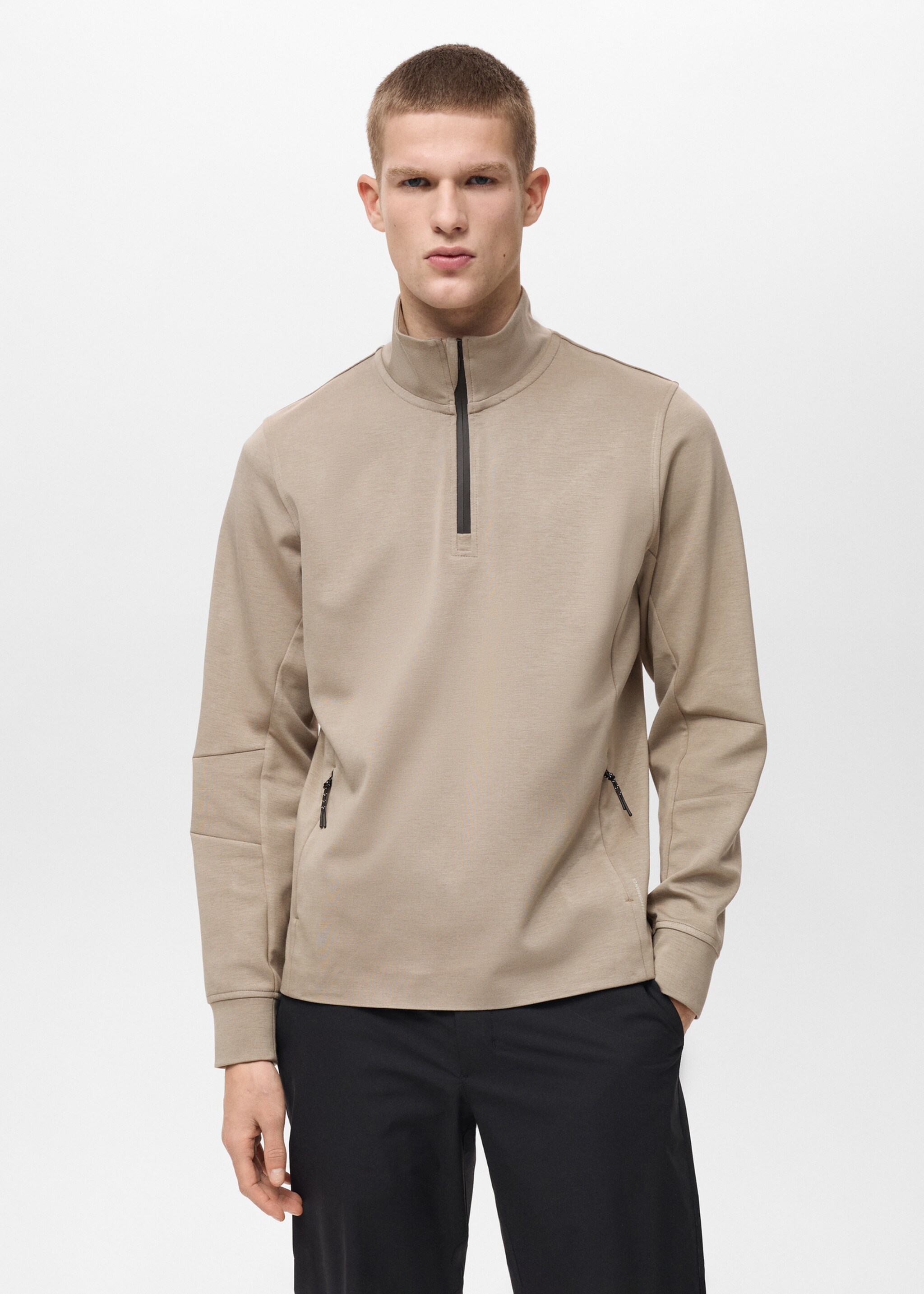 Sweatshirt med dragkedja COOLMAX® - Bild av mittparti