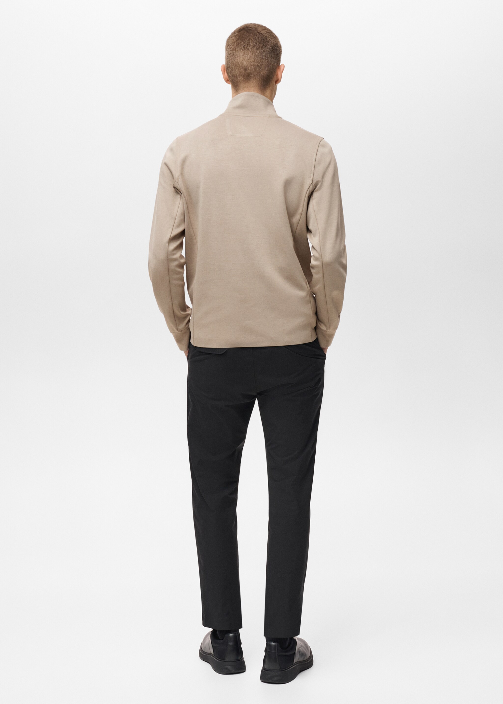Sweatshirt med dragkedja COOLMAX® - Artikelns baksida