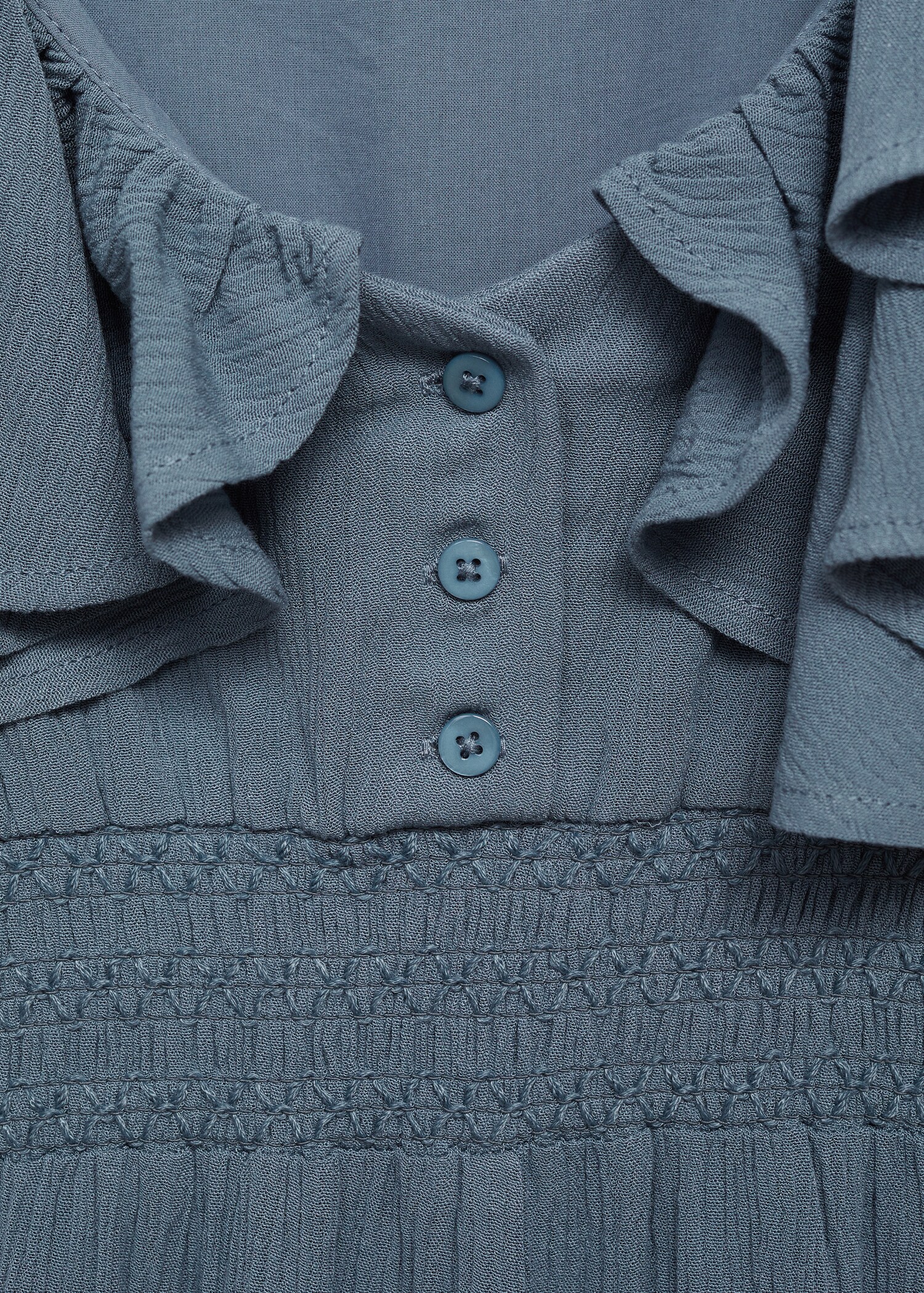 Jumpsuit with gathered waist - Details of the article 0