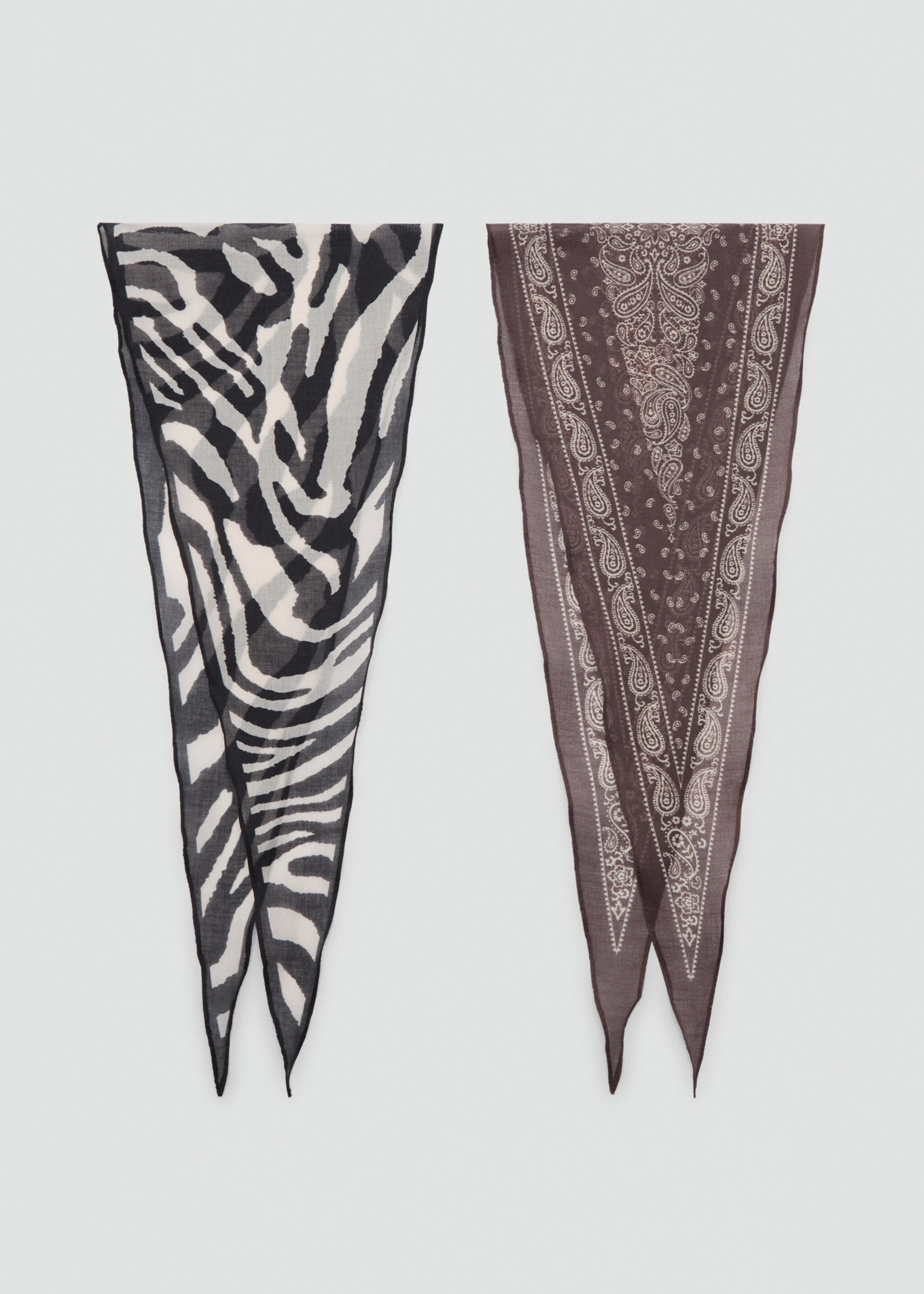 Set of 2 printed handkerchiefs - Article without model
