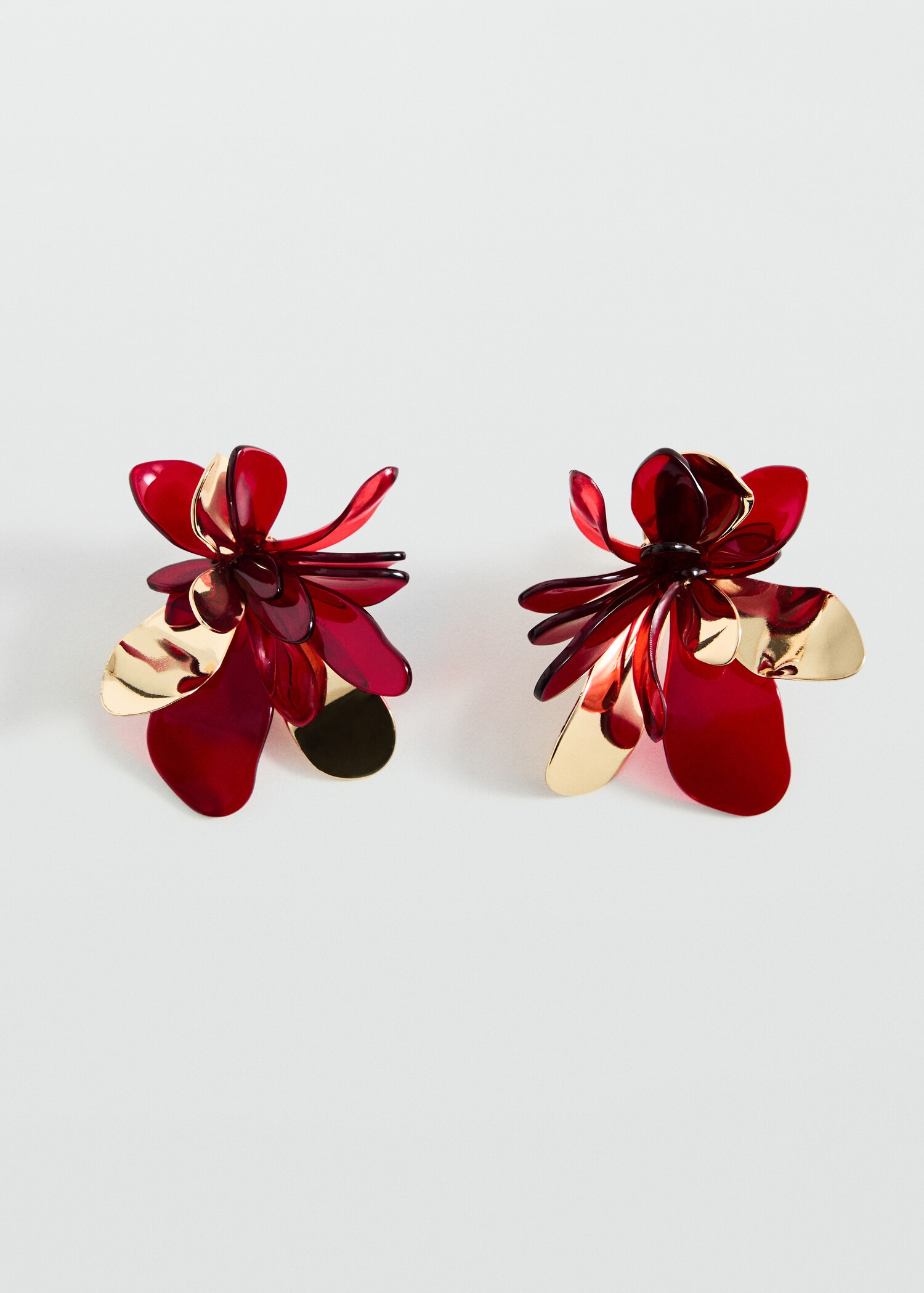 Pendientes flor combinada - Artículo sin modelo