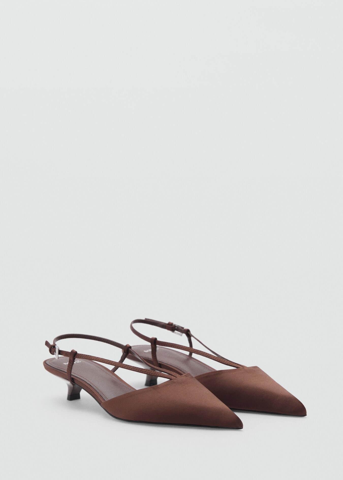 satin kitten heel shoes