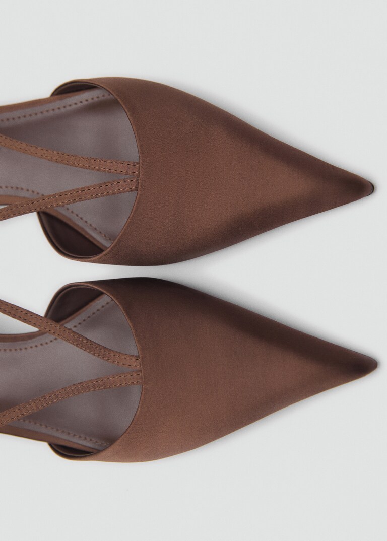 satin kitten heel shoes