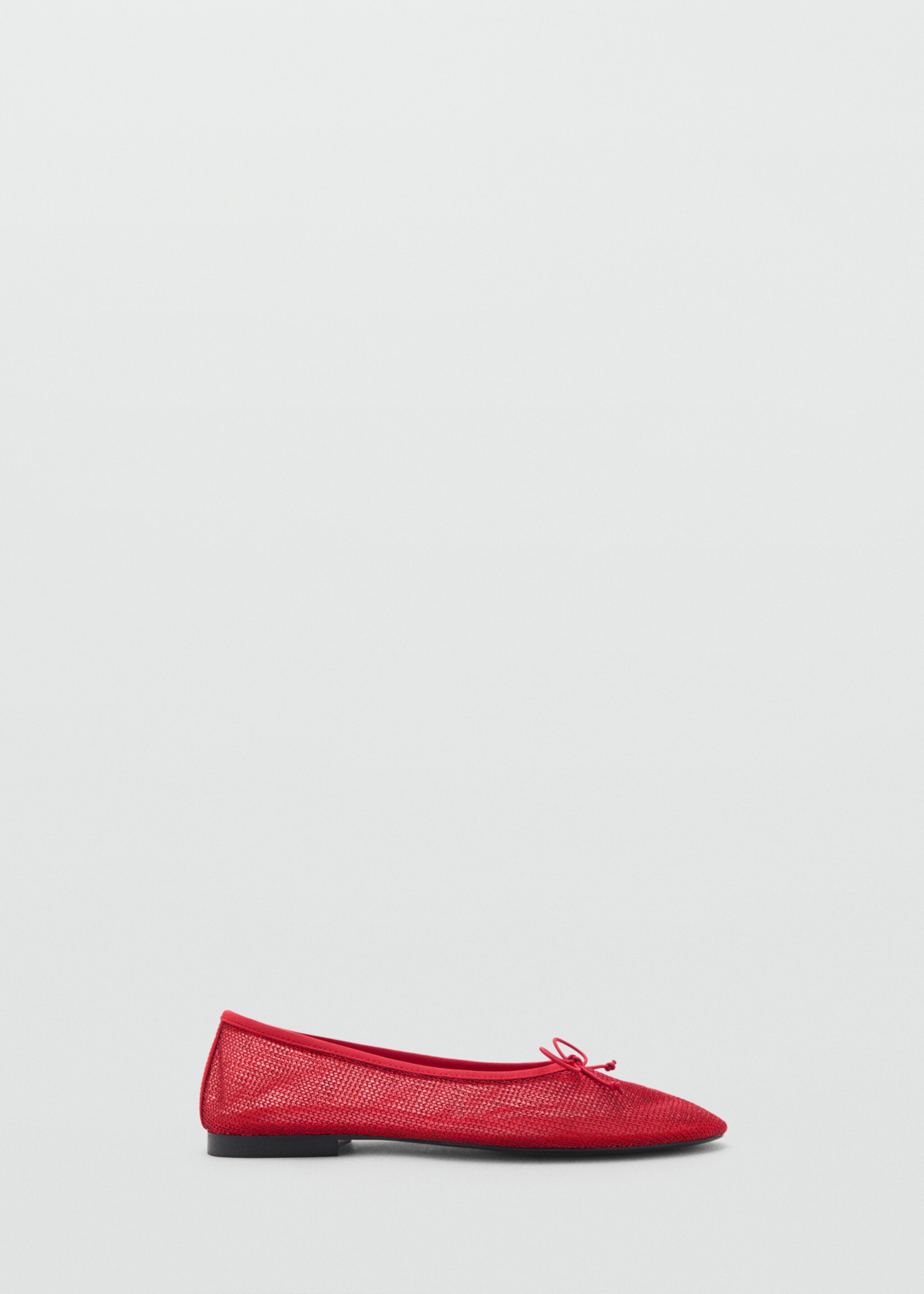 Mesh ballerina flats with bow - Article without model