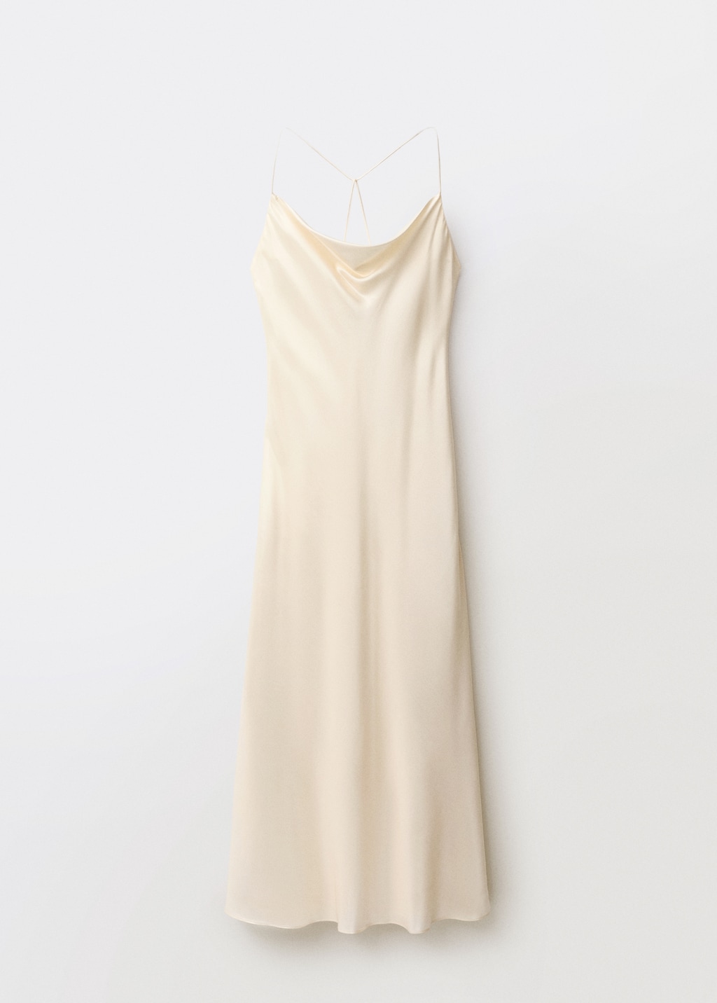 Silk dress with draped neckline - image 4