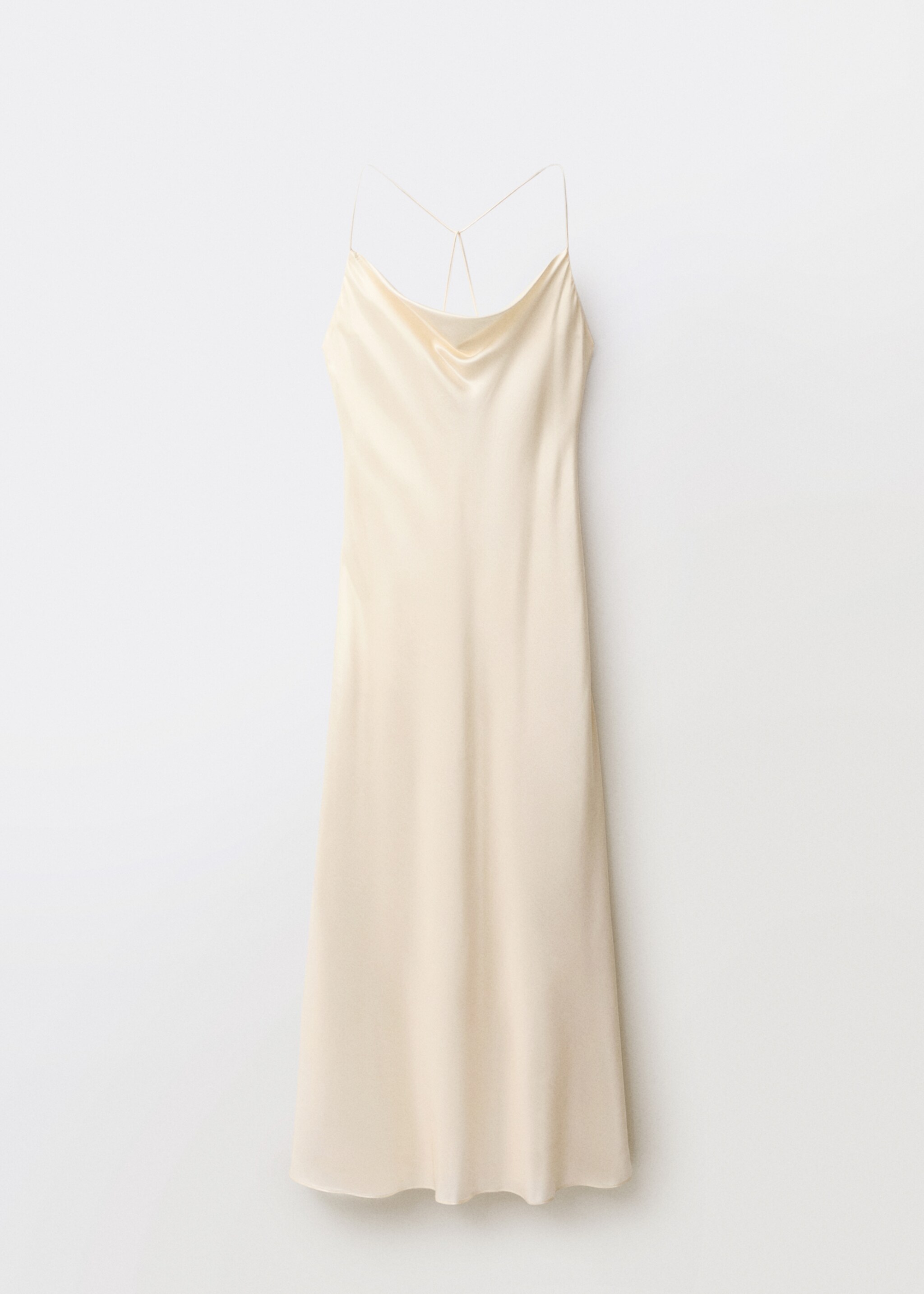 Vestido seda escote drapeado - Artículo sin modelo