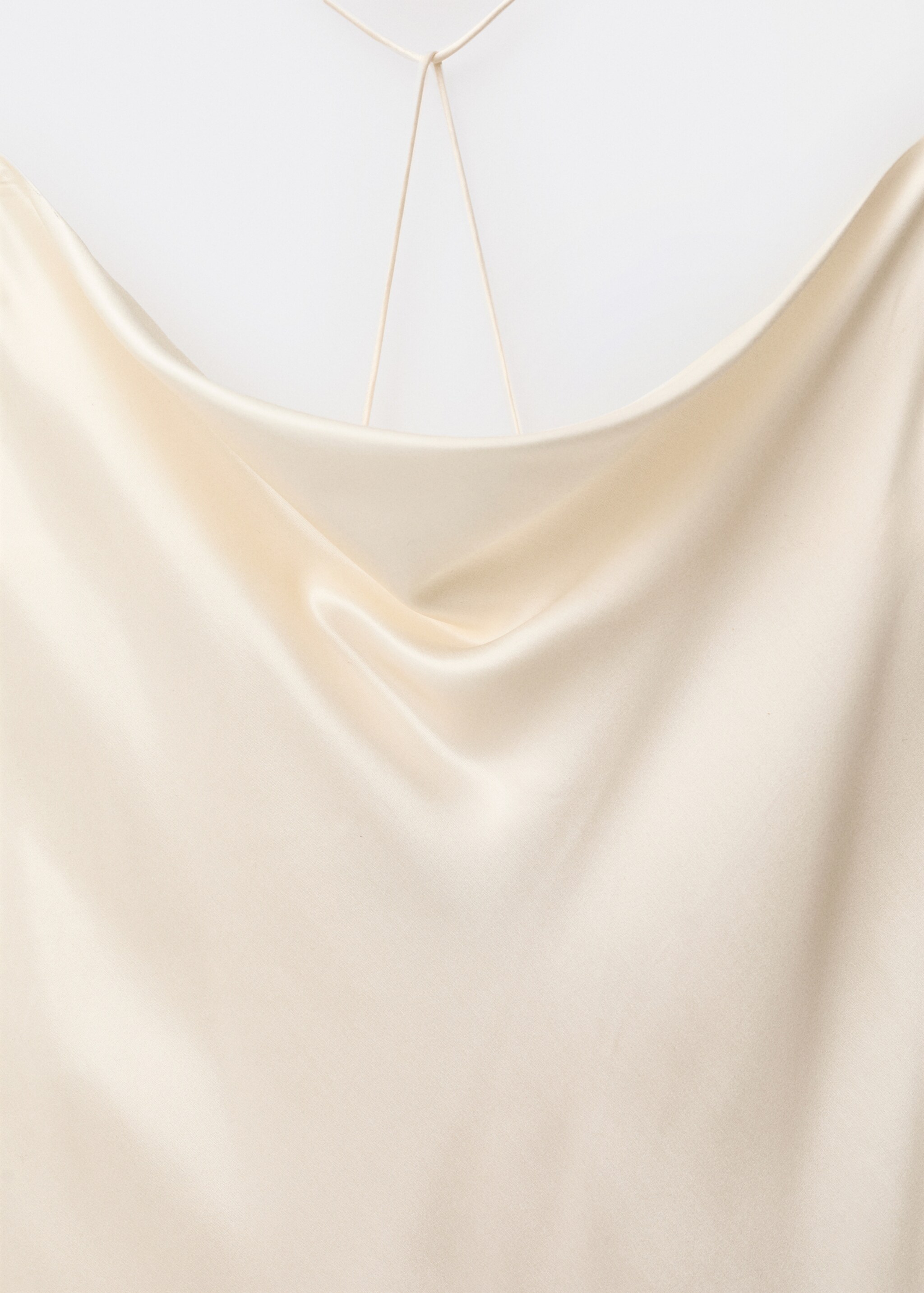 Vestido seda escote drapeado - Detalle del artículo 8