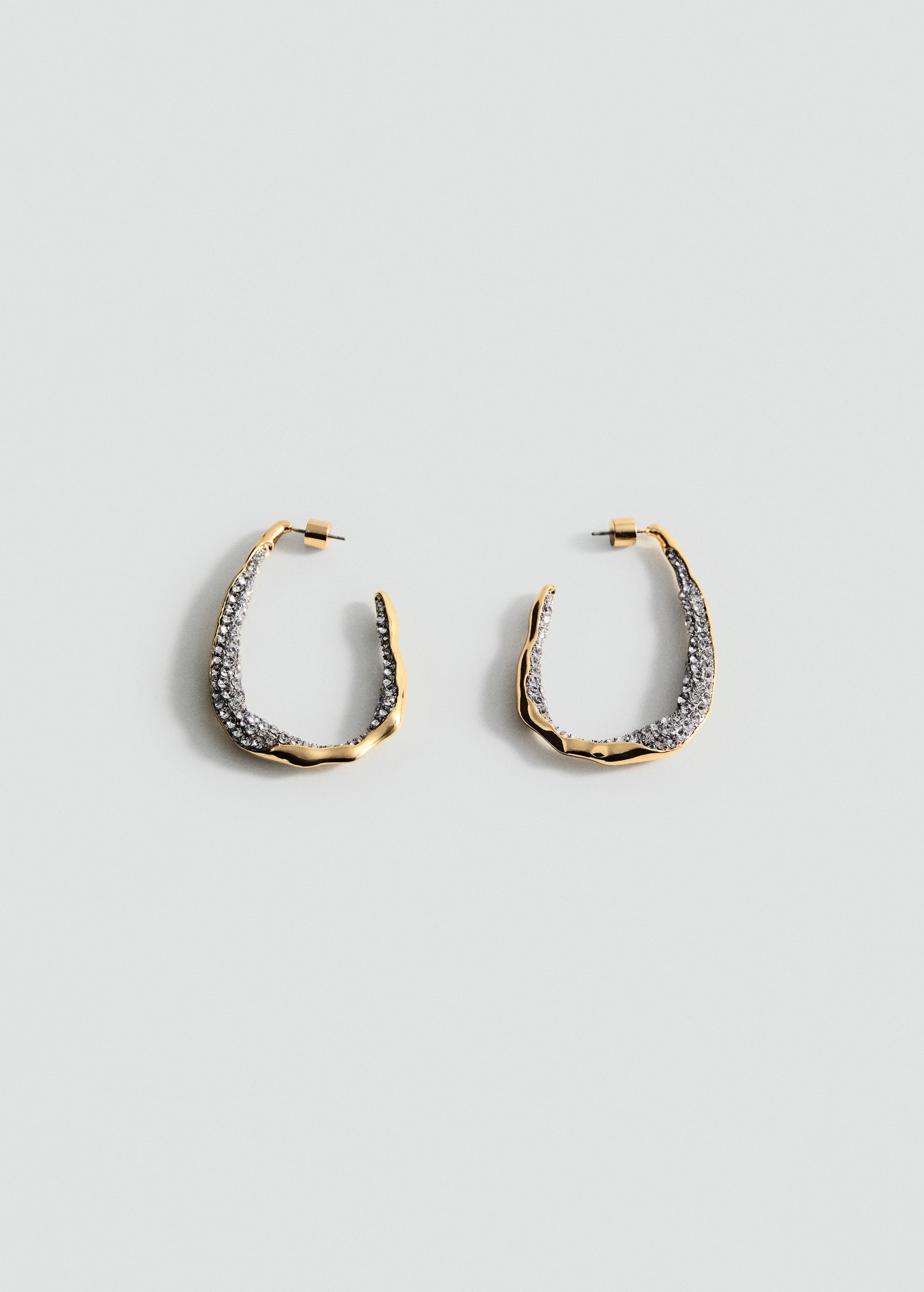 Hoops crystal earrings - Article without model