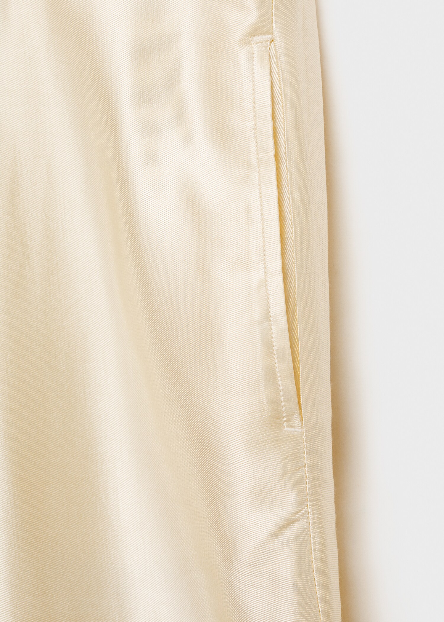 Wide-leg trousers with embroidered hem - Details of the article 0