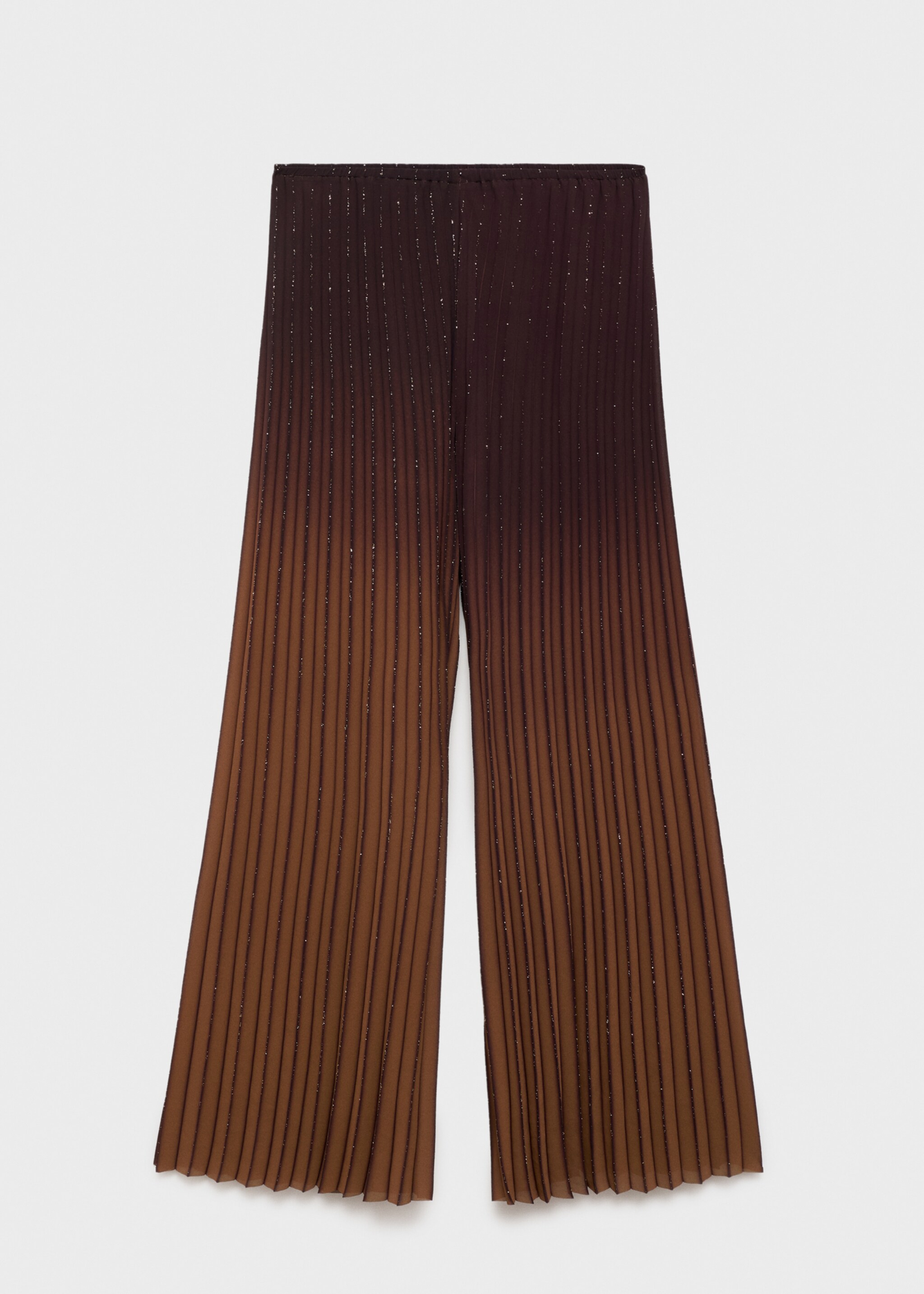 Pleated trousers with a shiny finish - Article without model