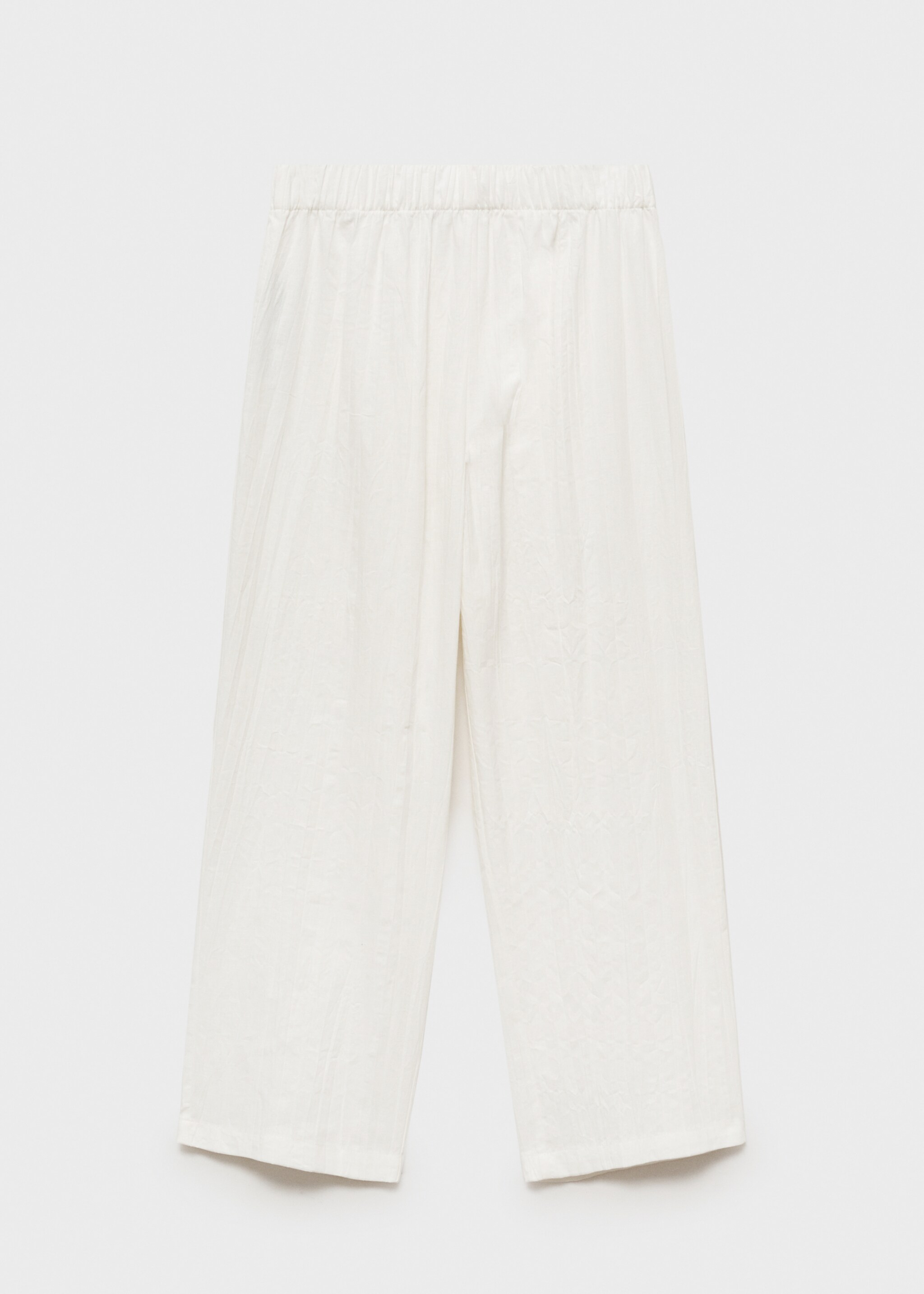 Pantalón traje culotte mezcla lino - Artículo sin modelo