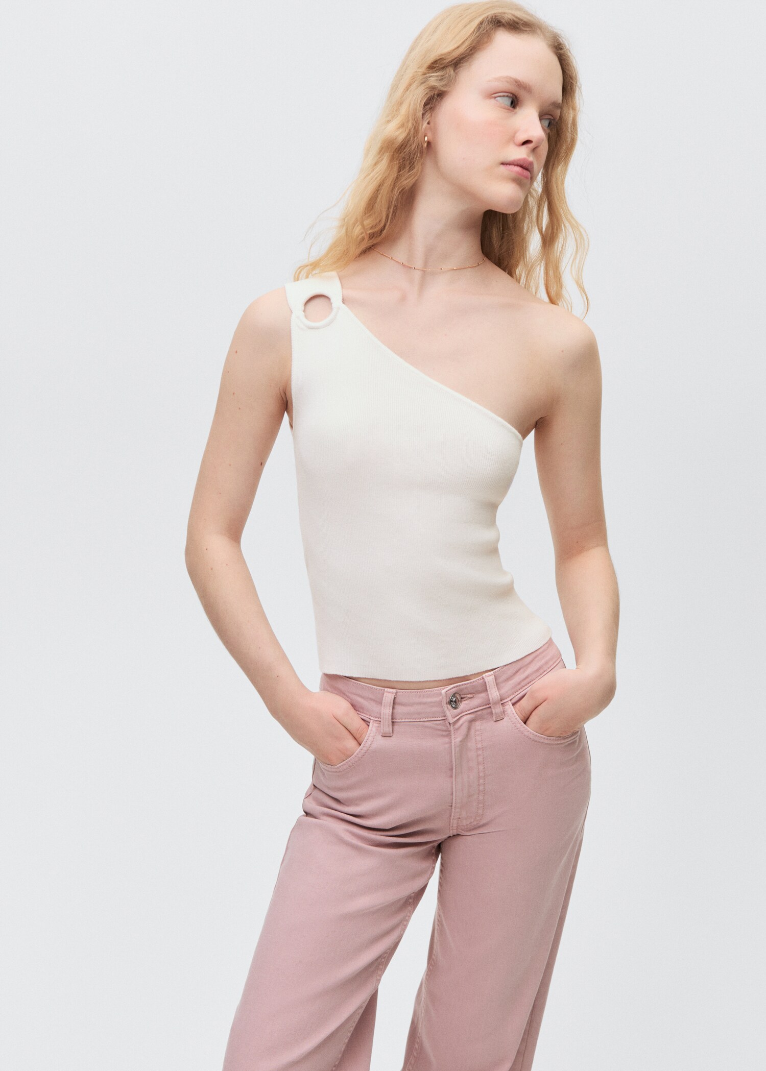 Top maille asymétrique - Plan moyen