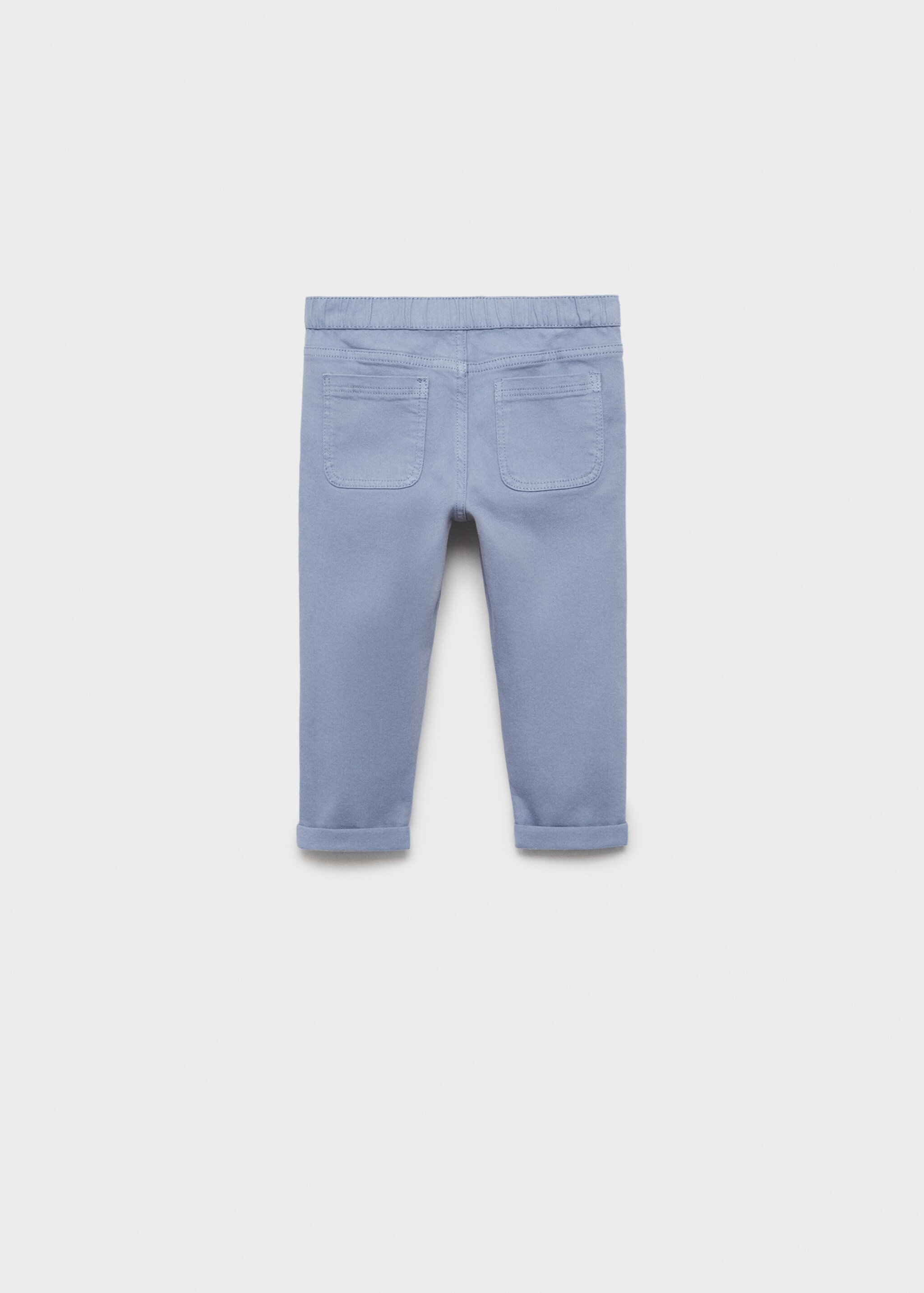 Skinny cotton trousers - Reverse of the article