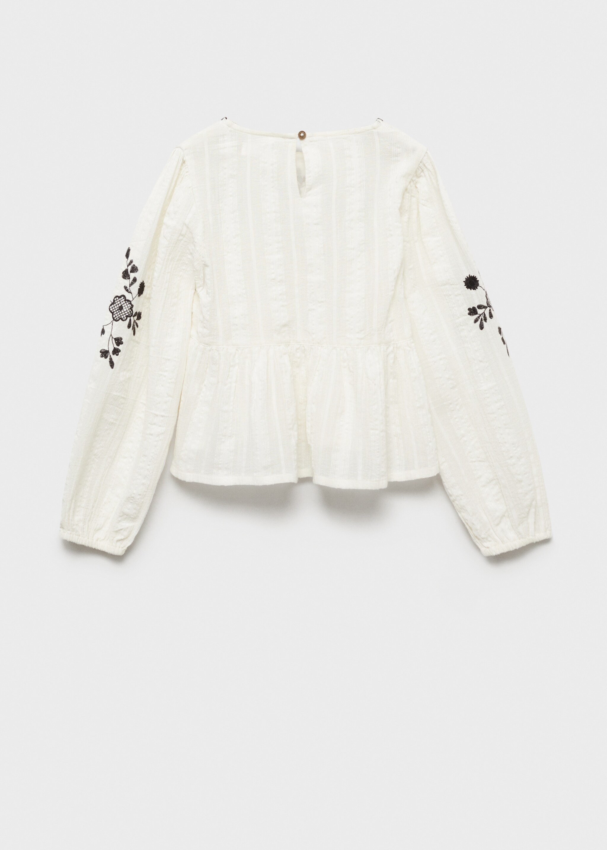Embroidered details blouse - Reverse of the article