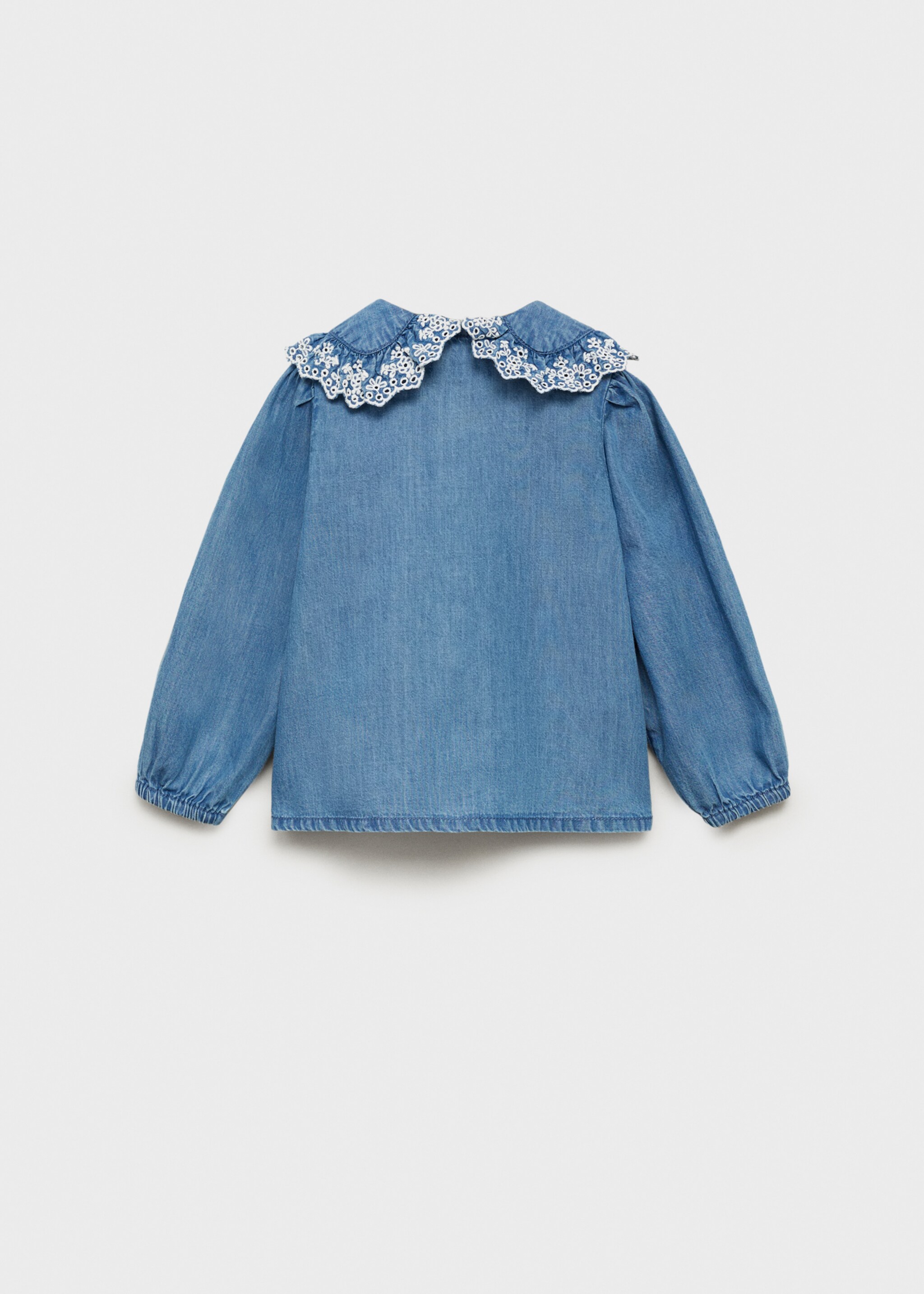 Denim cotton shirt - Reverse of the article