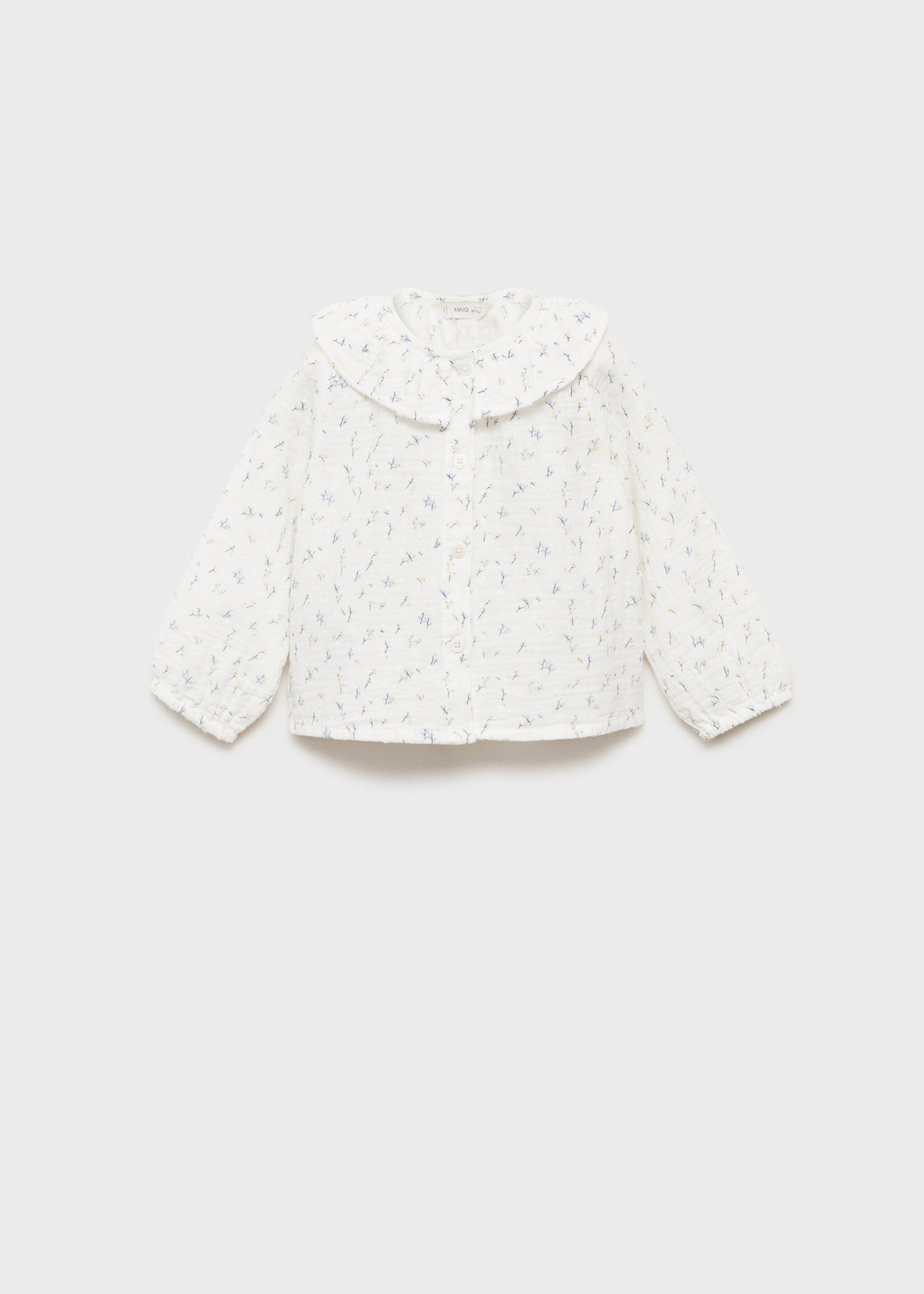 Floral-print cotton blouse - Article without model