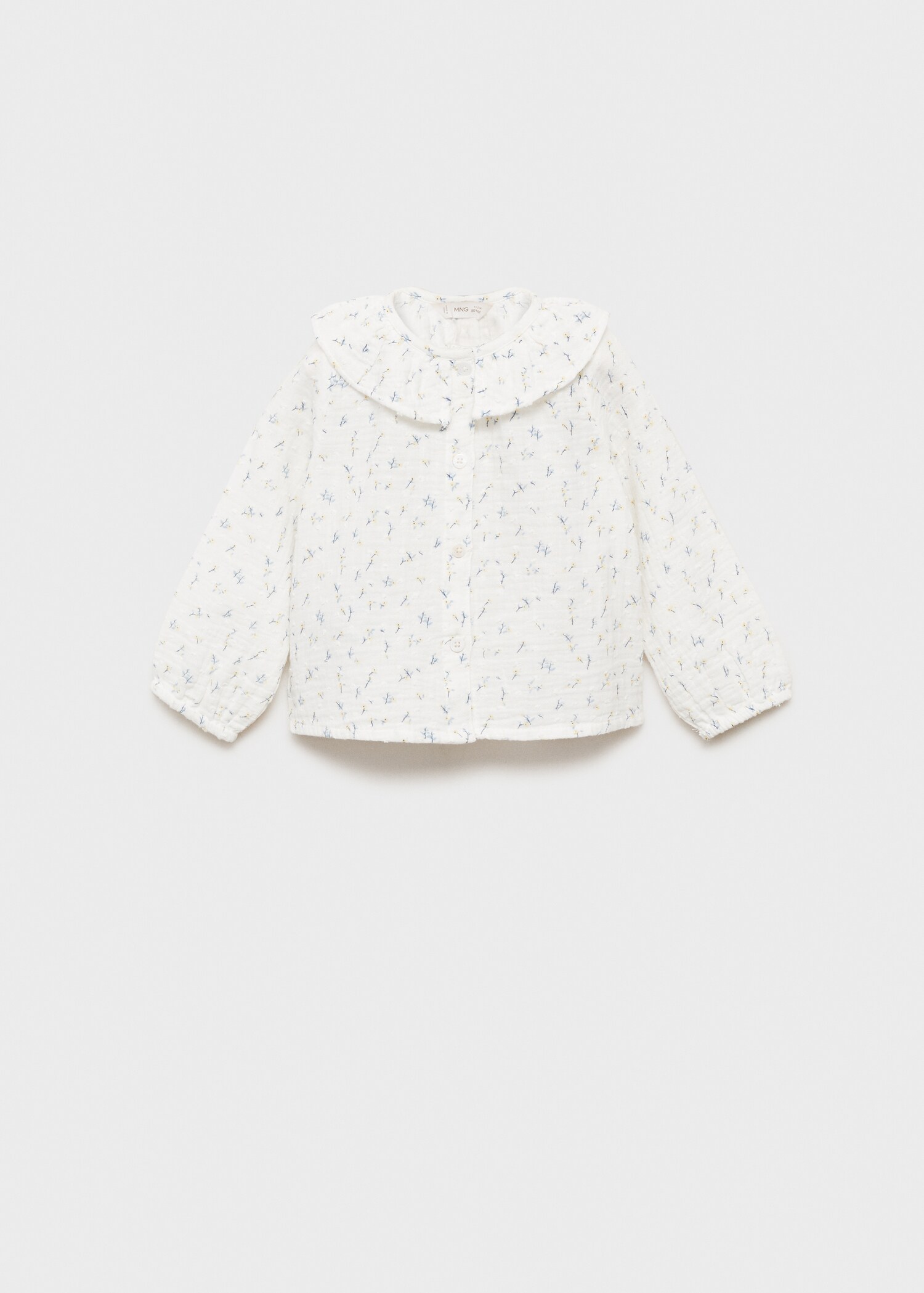 Floral-print cotton blouse - Article without model