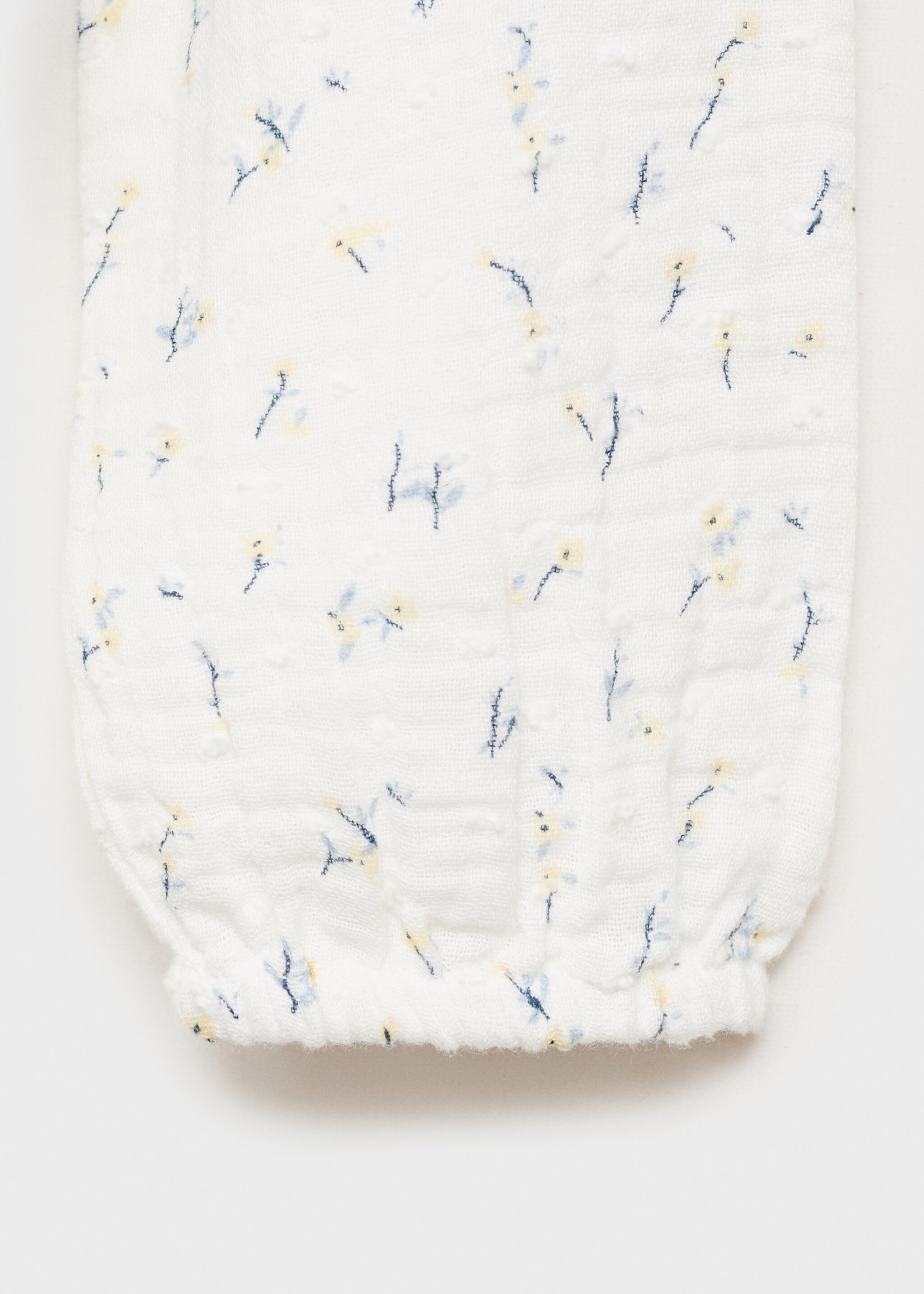 Floral-print cotton blouse - Details of the article 0
