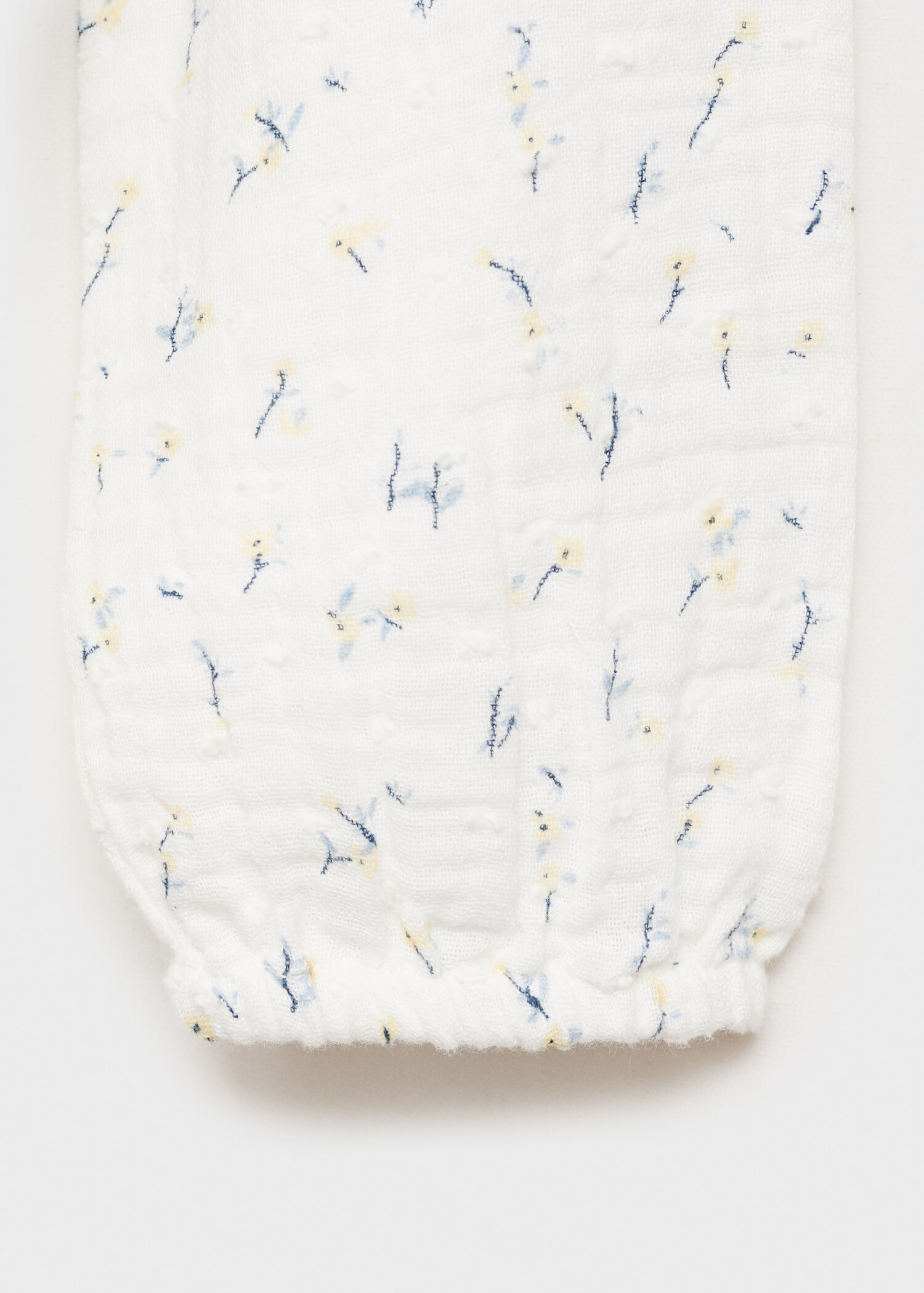 Floral-print cotton blouse - Details of the article 0