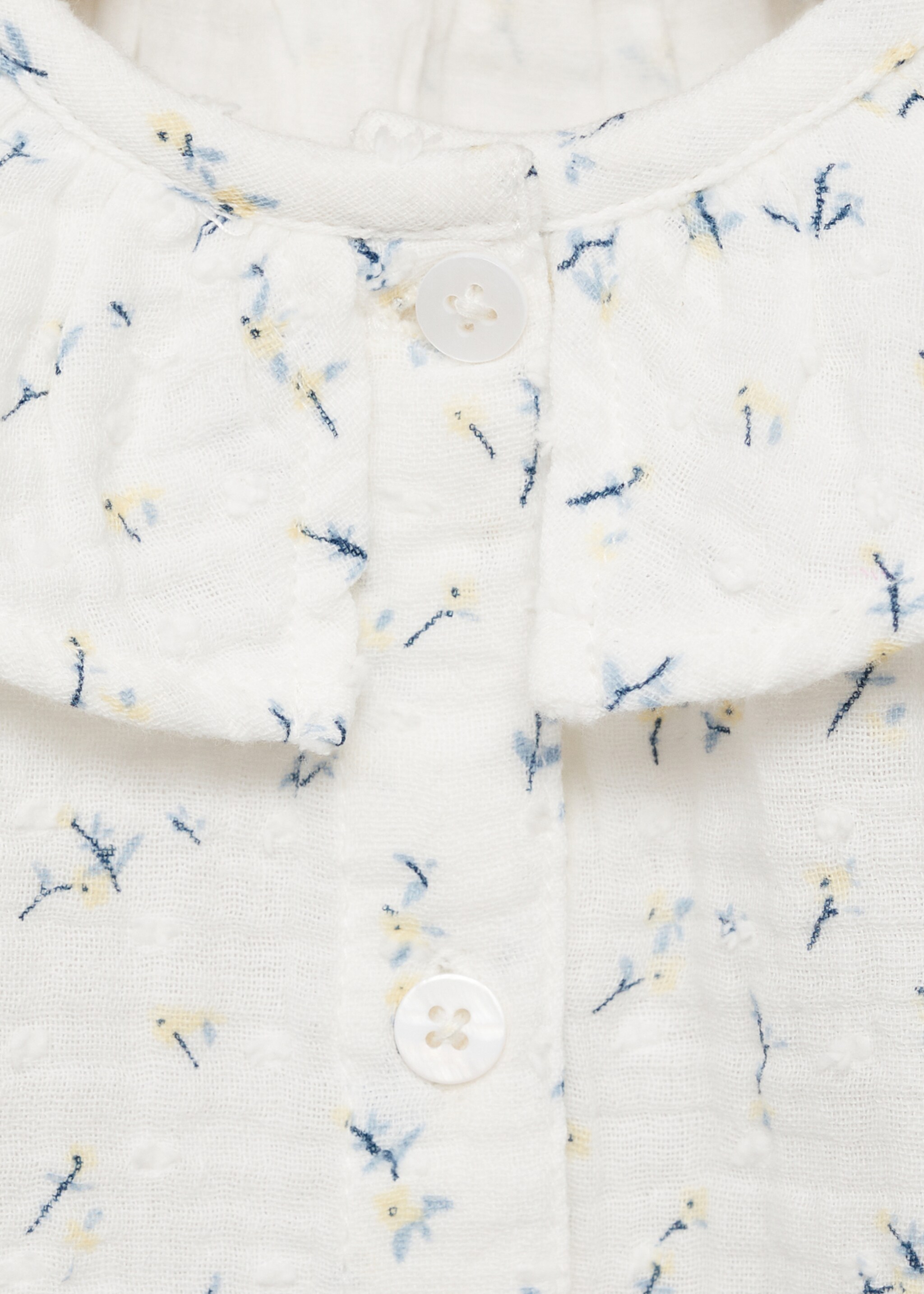 Floral-print cotton blouse - Details of the article 8