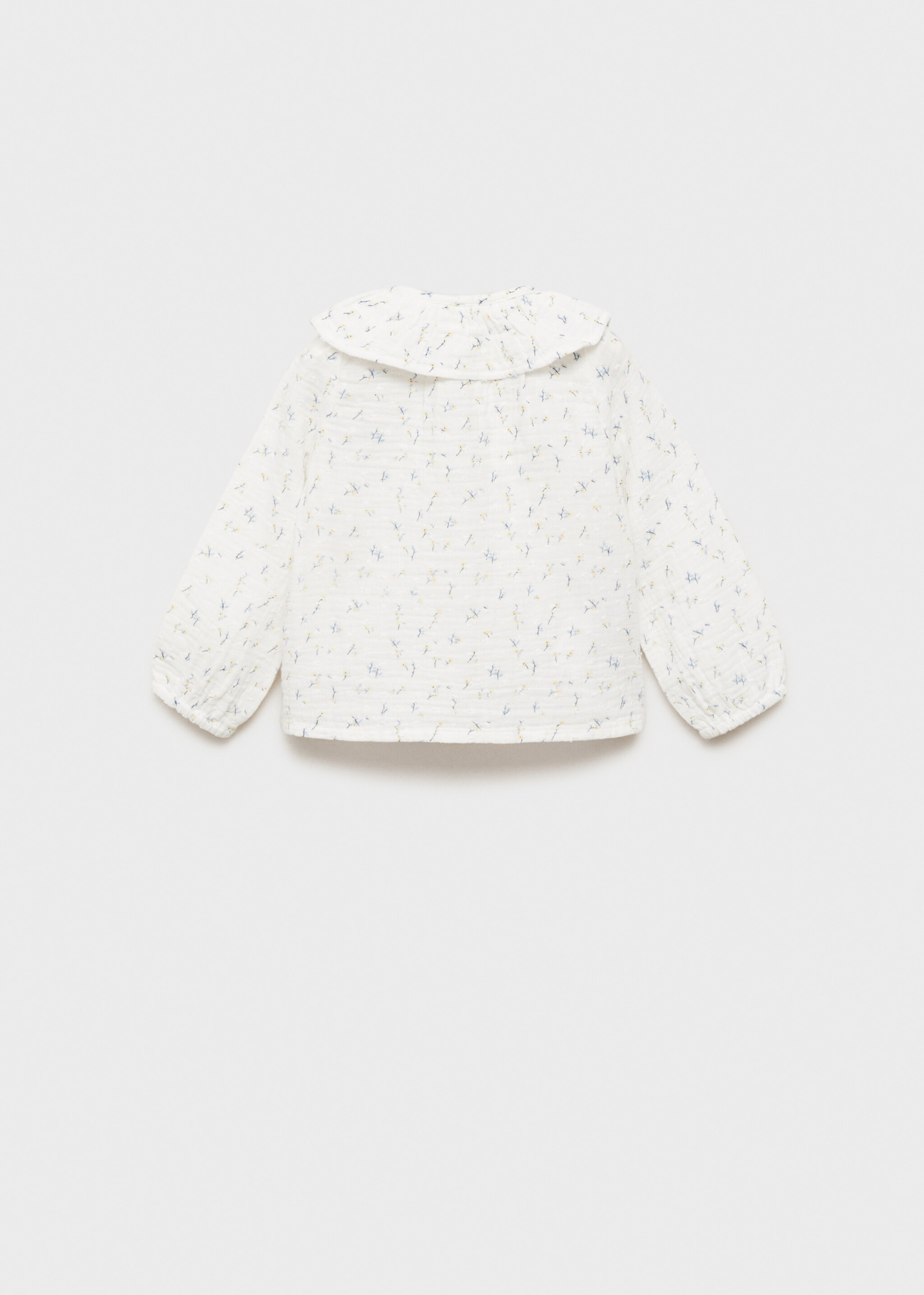 Floral-print cotton blouse - Reverse of the article