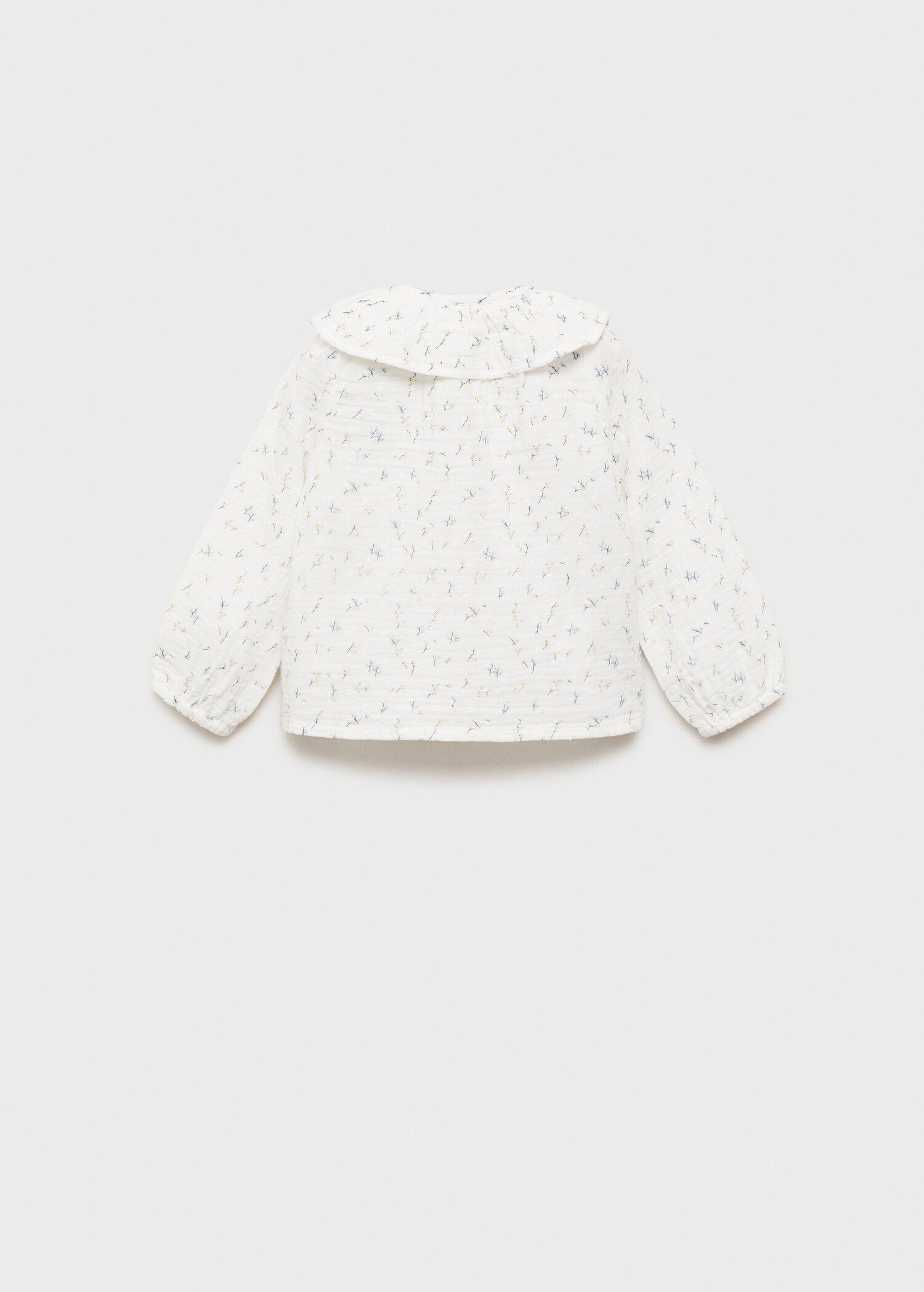 Floral-print cotton blouse - Reverse of the article