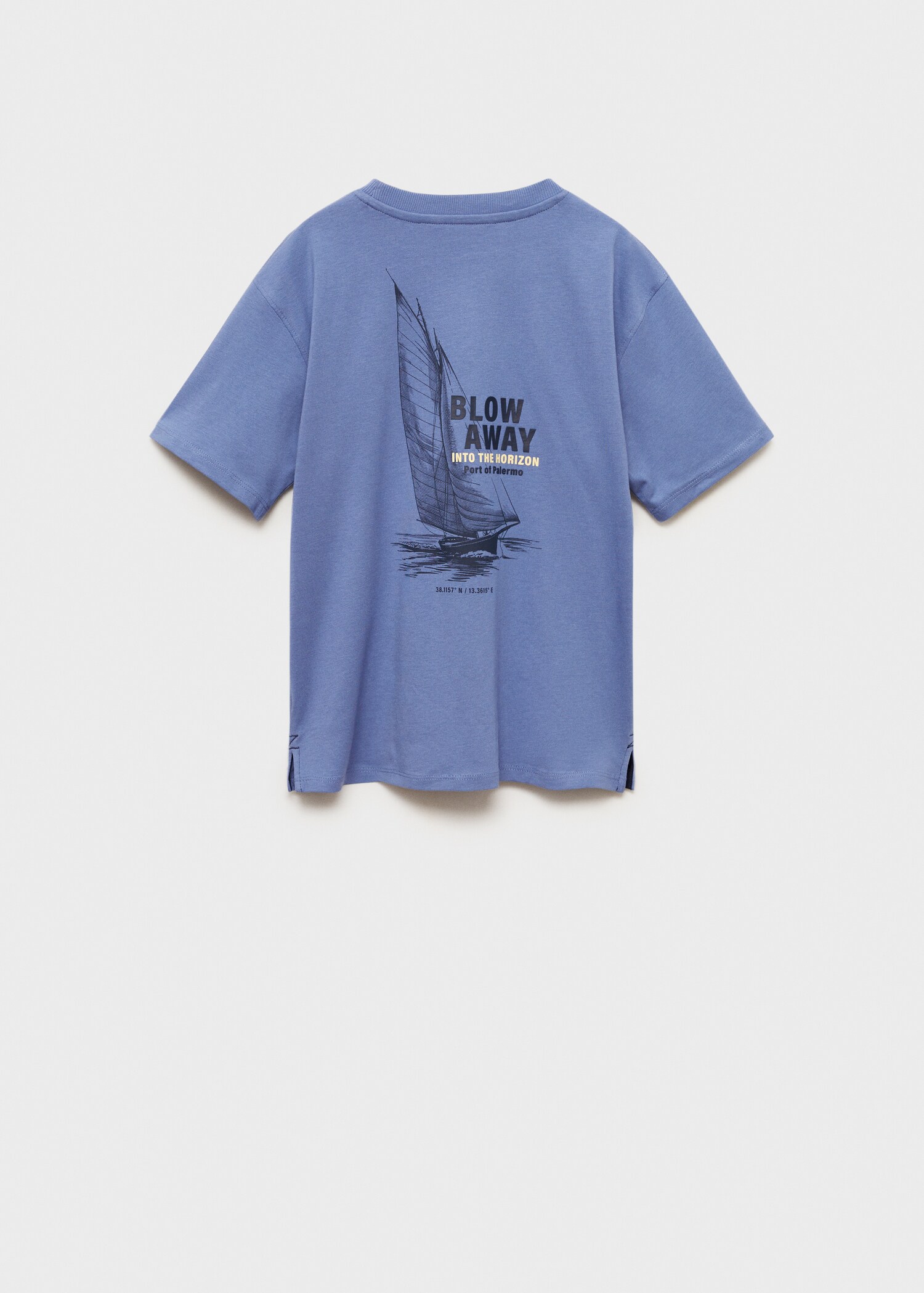 Cotton t-shirt with printed drawing - Reverse of the article