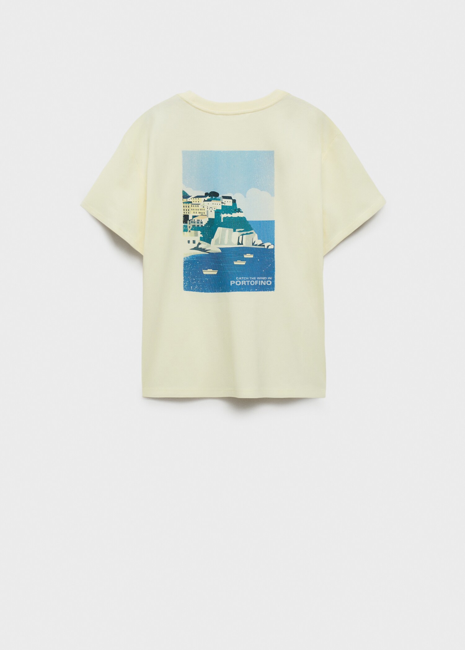 Cotton t-shirt with printed drawing - Reverse of the article