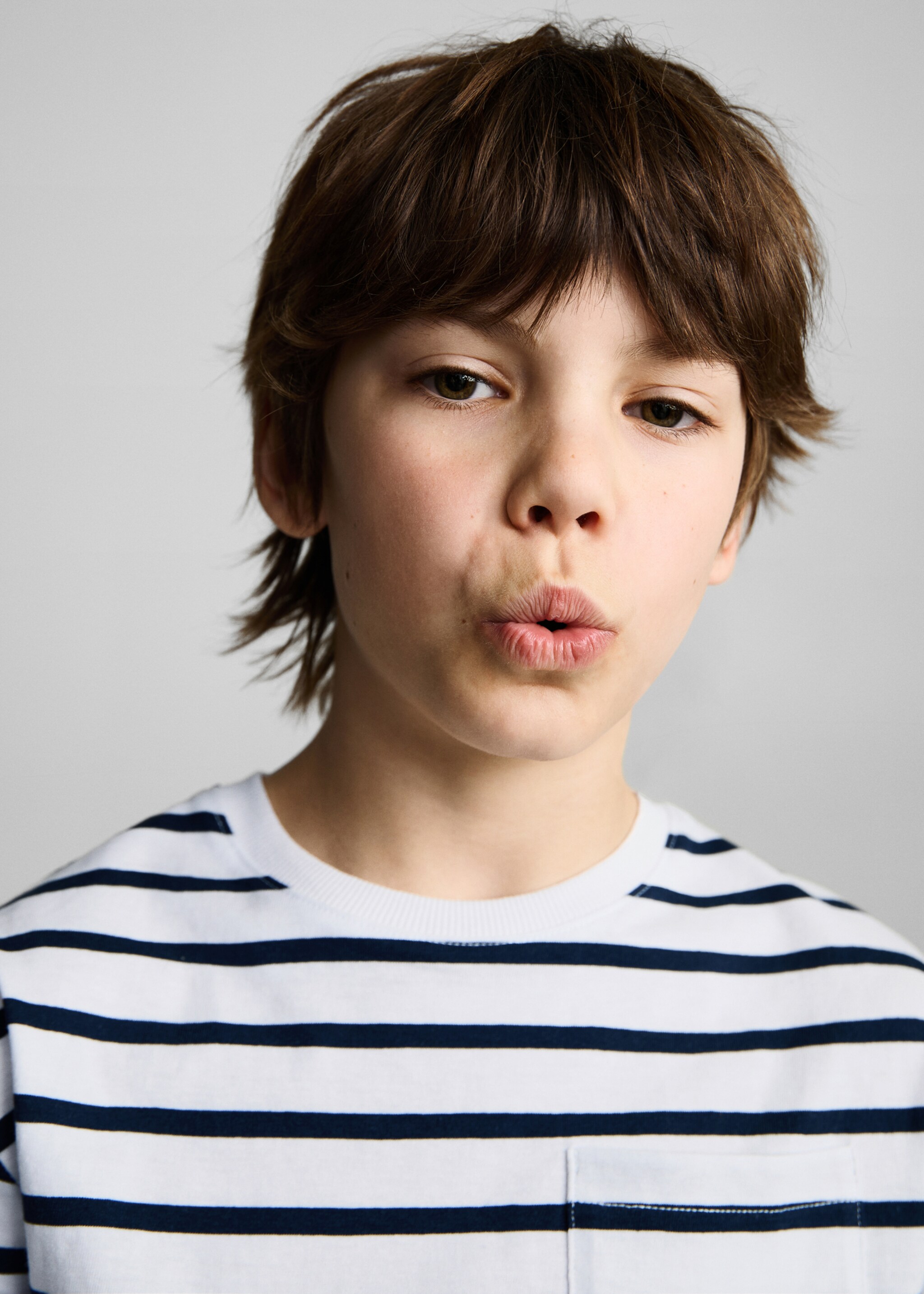 Striped cotton T-shirt - Details of the article 1