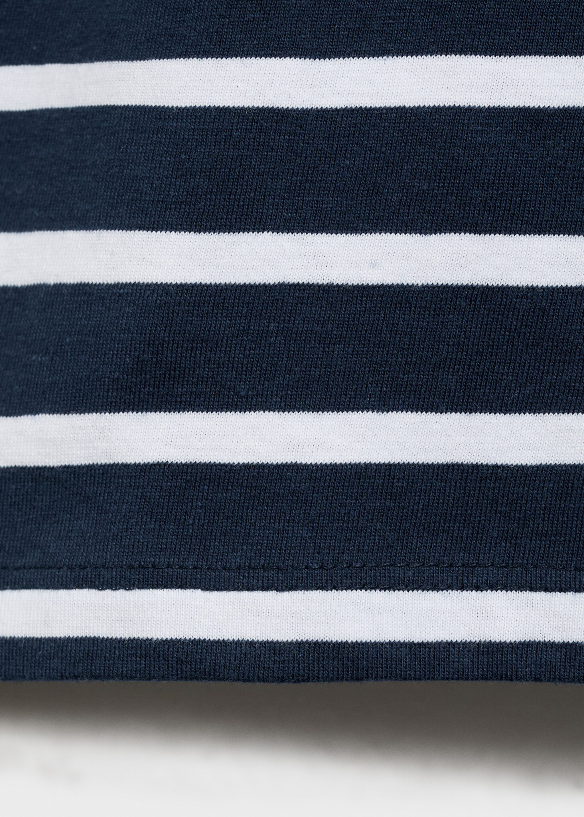 Striped cotton T-shirt - Details of the article 0
