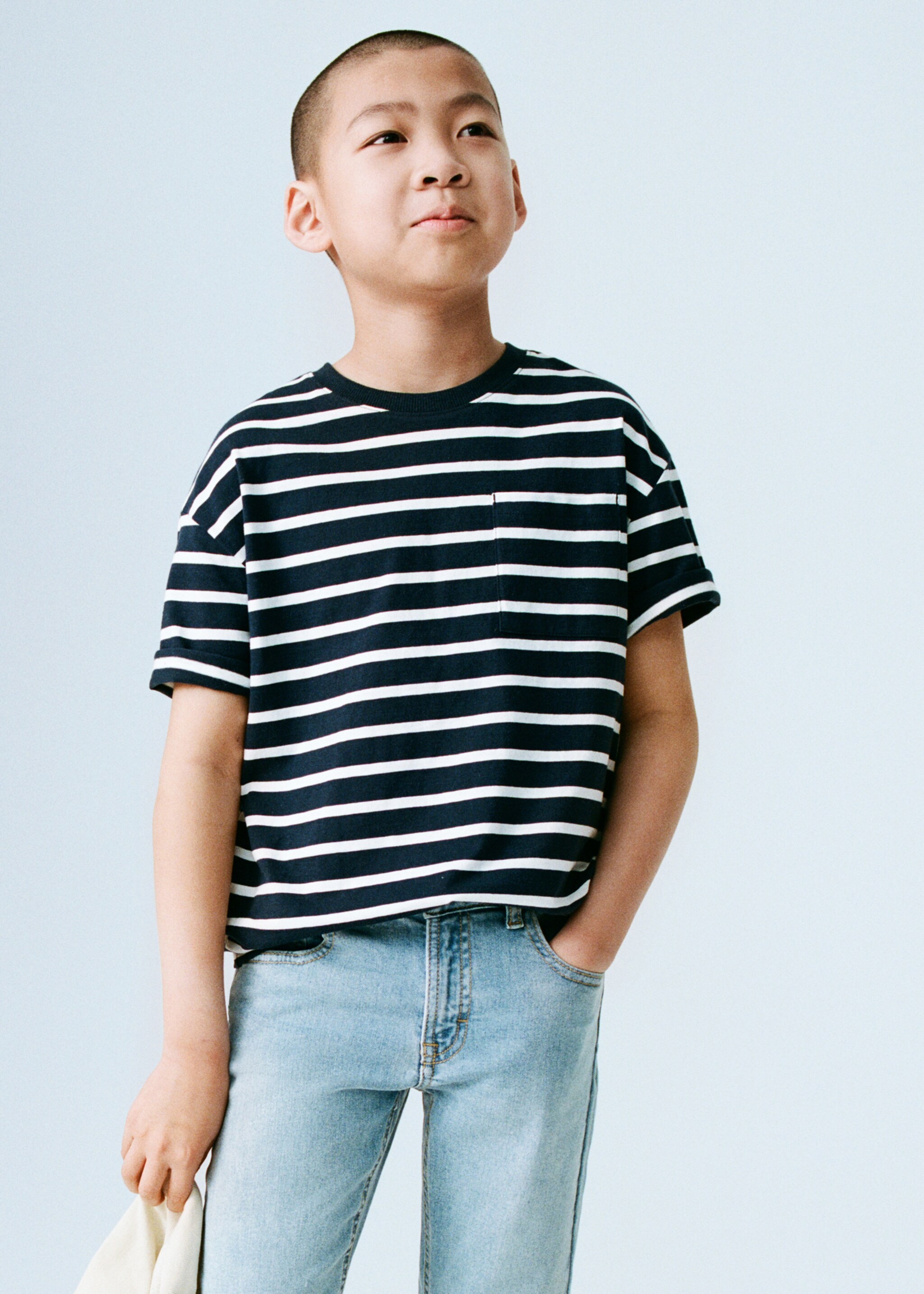 Striped cotton T-shirt - Details of the article 5