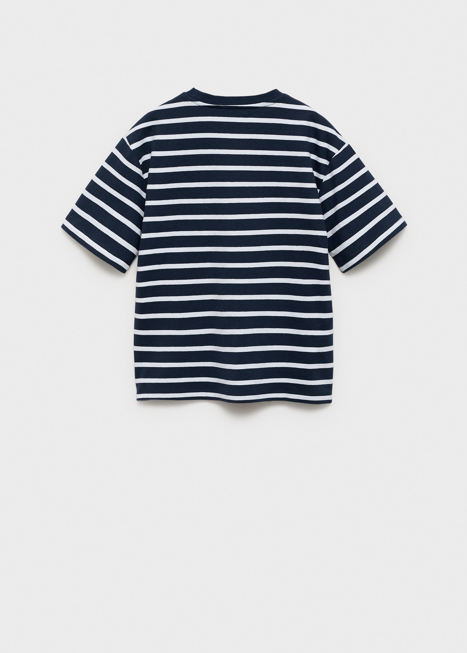 Striped cotton T-shirt - Reverse of the article