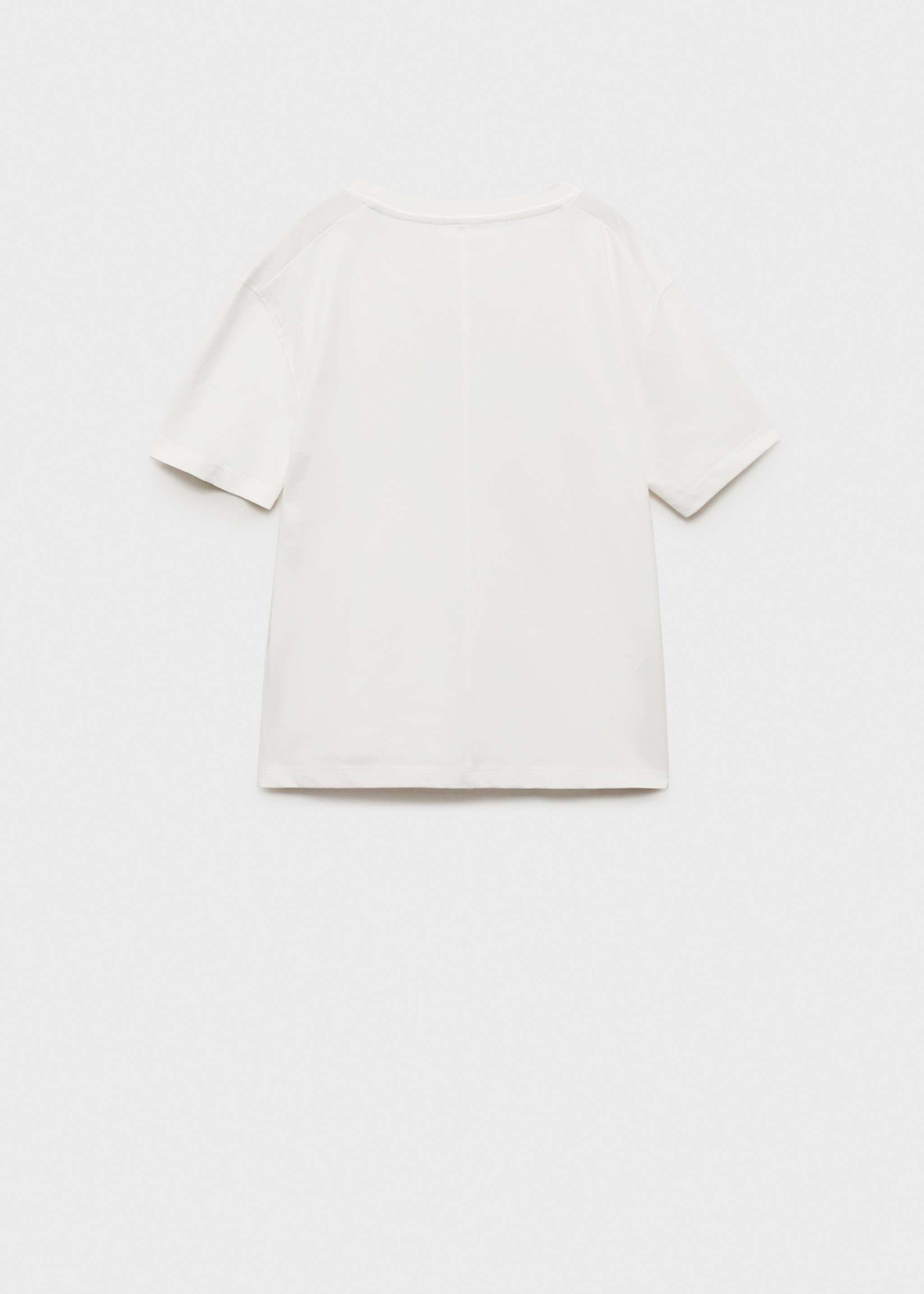 Printed cotton-blend T-shirt - Reverse of the article
