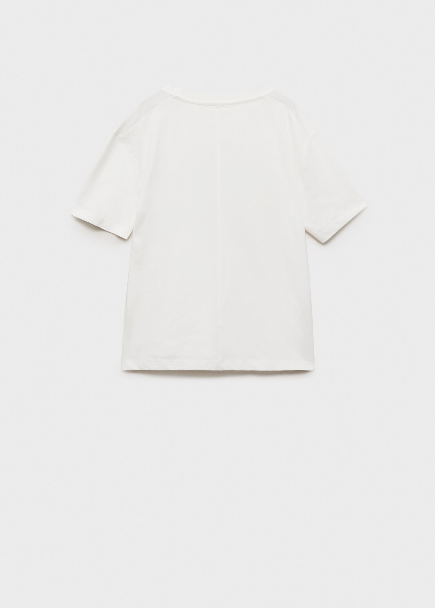 Printed cotton-blend T-shirt - Reverse of the article