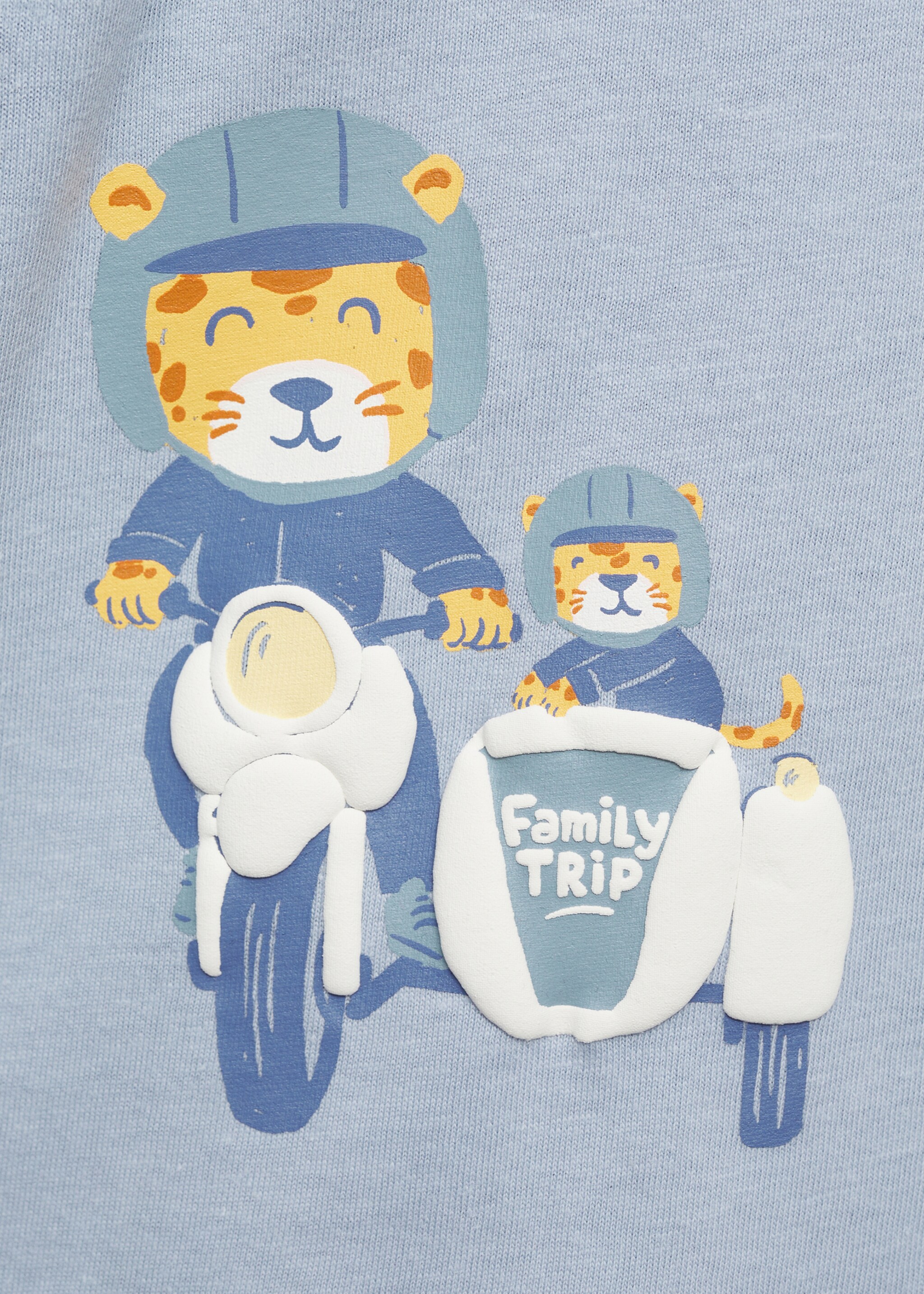 T-shirt en coton à dessin - Détail de l'article 0