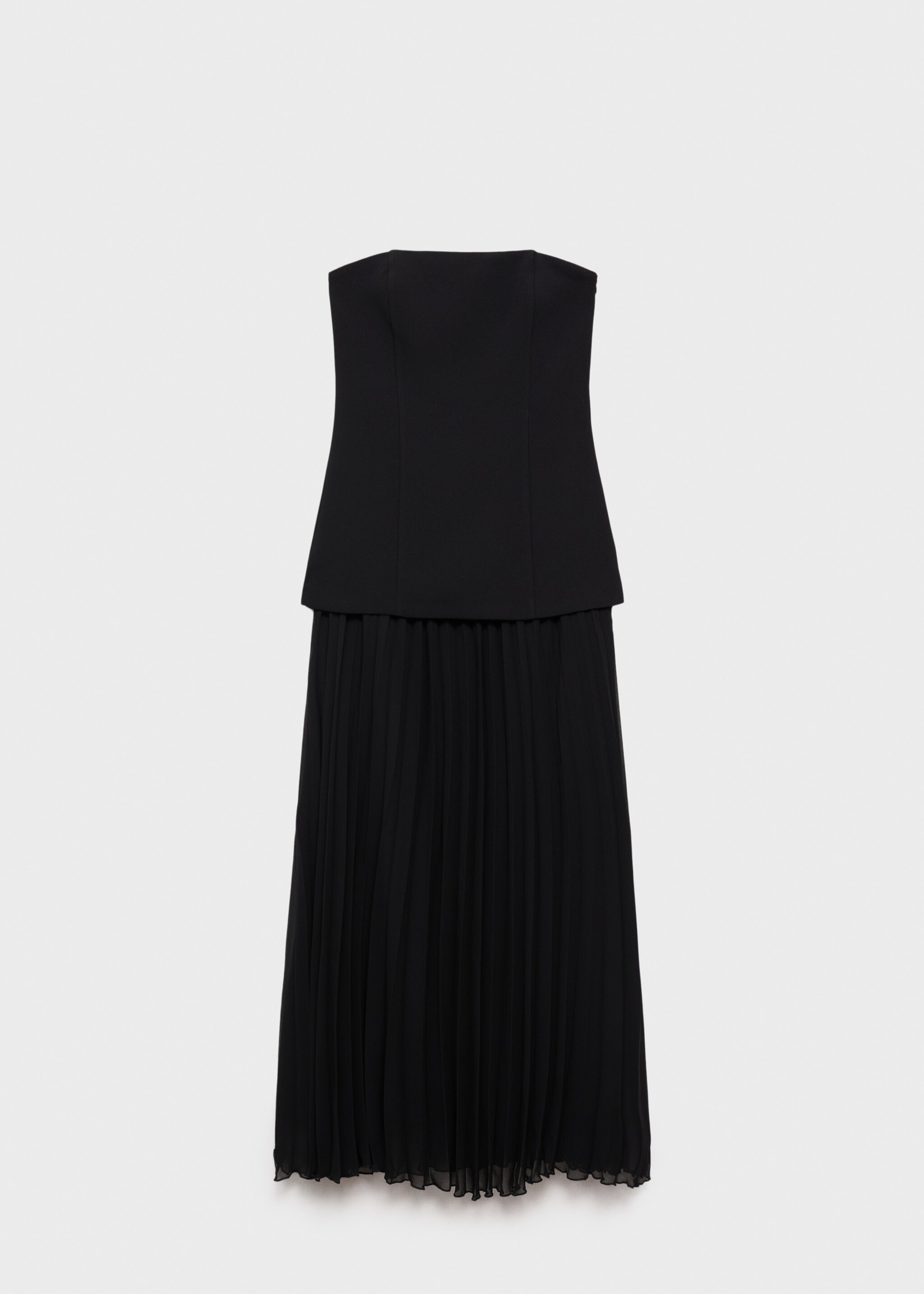 Combined strapless dress - Article without model