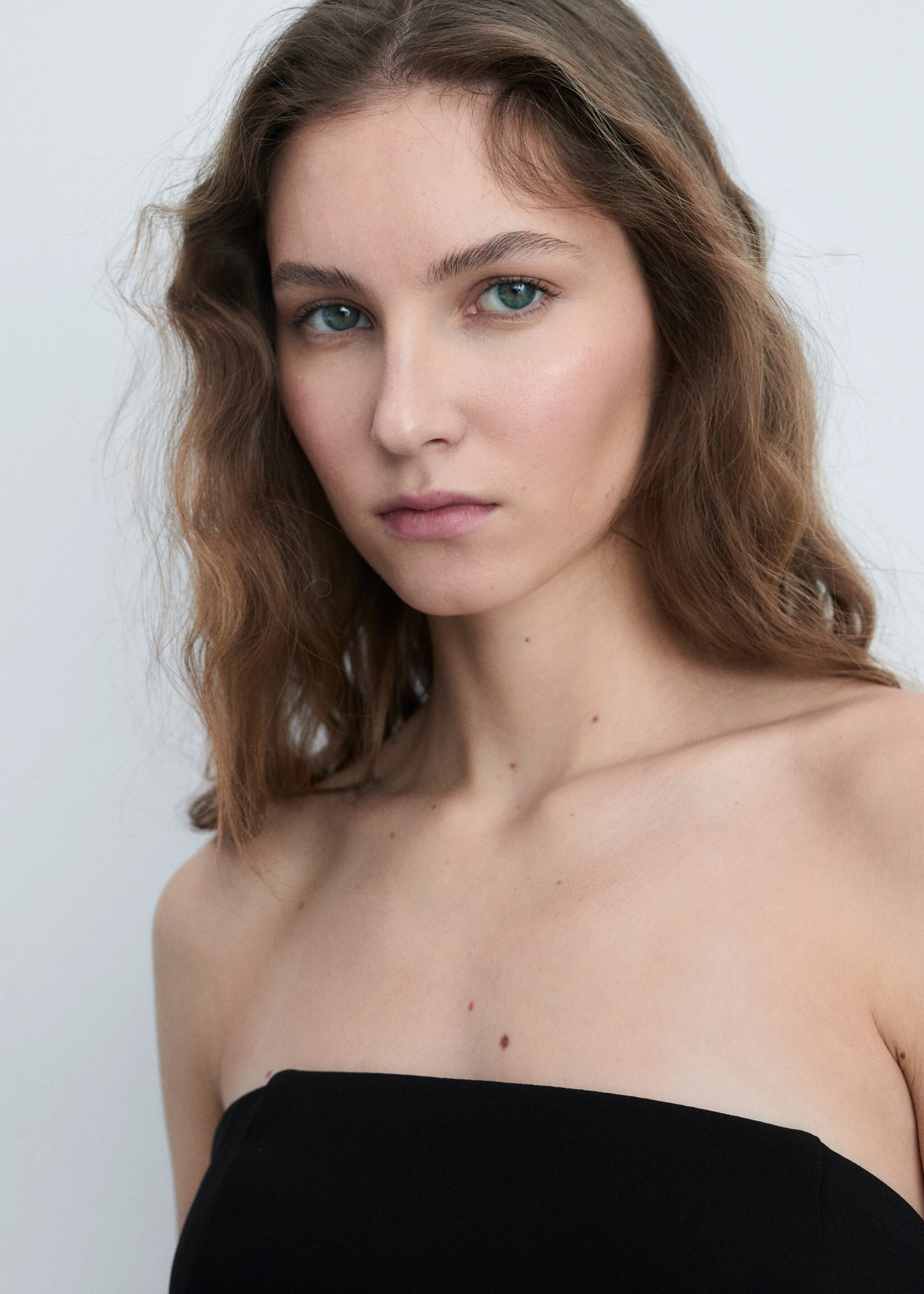 Combined strapless dress - Details of the article 1