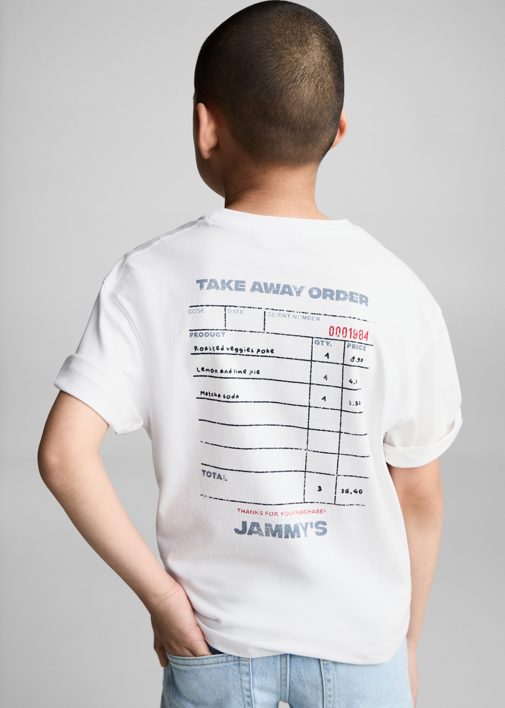 Camiseta algodón manga corta - Reverso del artículo