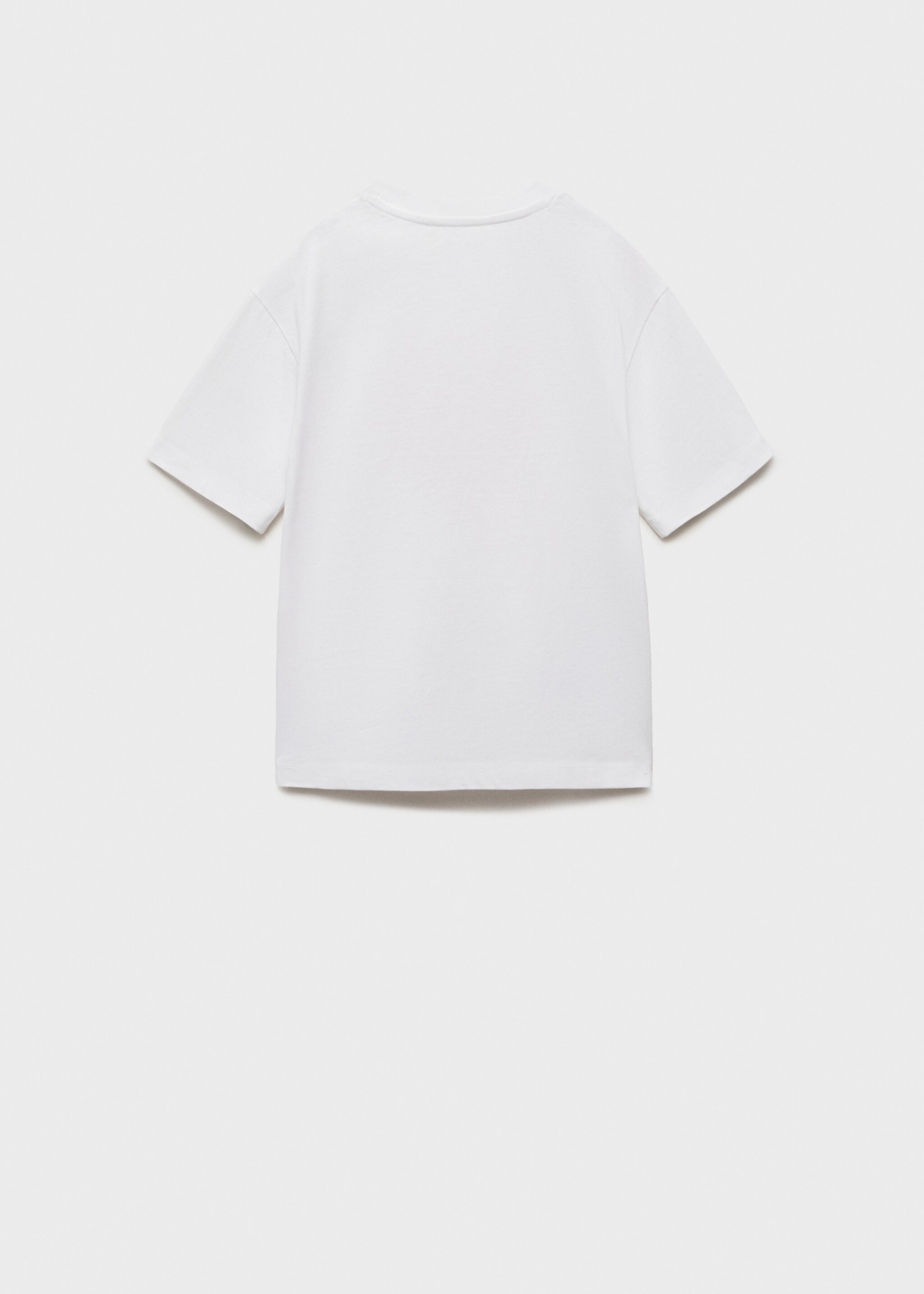 Tryckt bomull t-shirt - Artikelns baksida