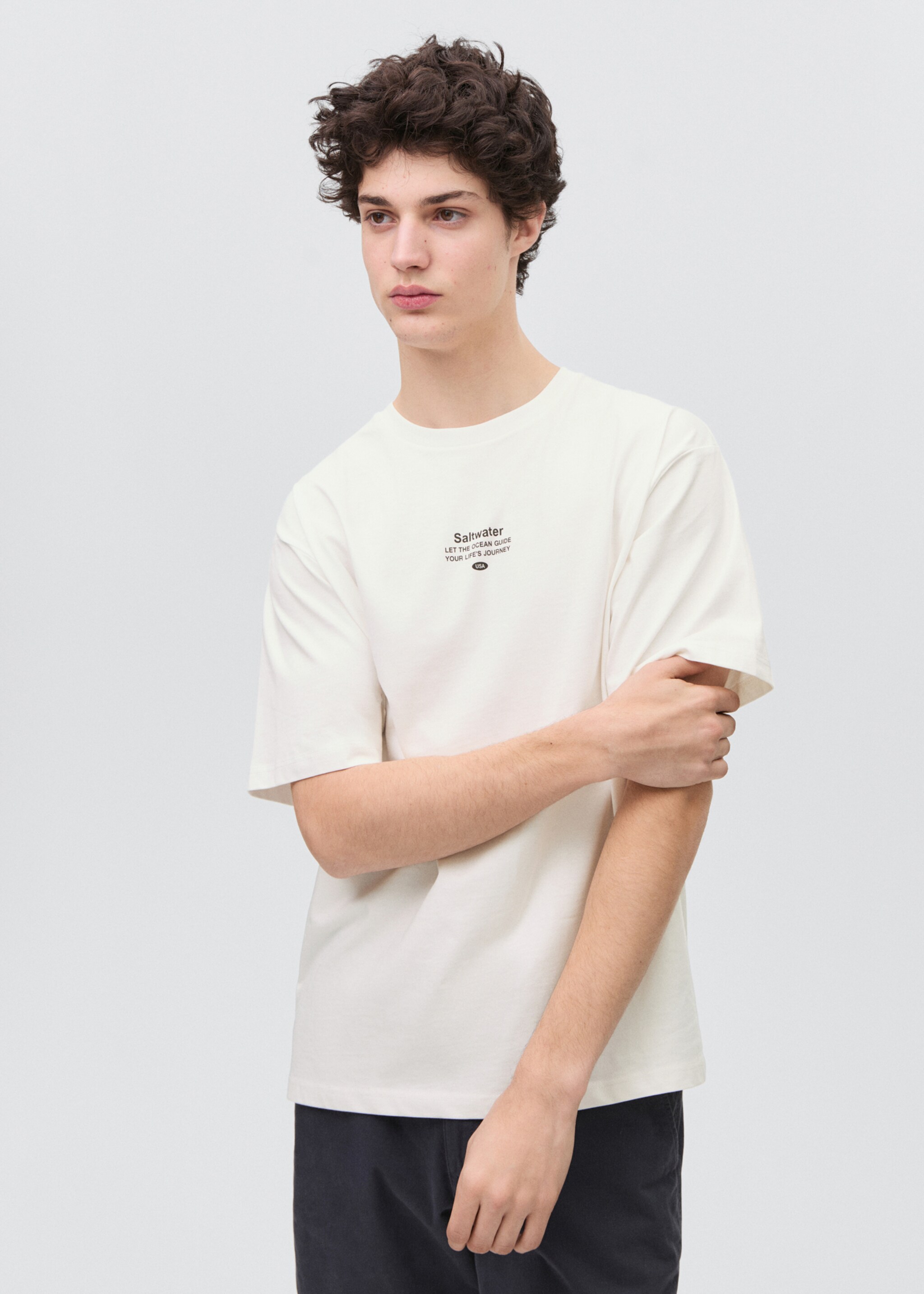 Camiseta estampada manga corta - Plano medio