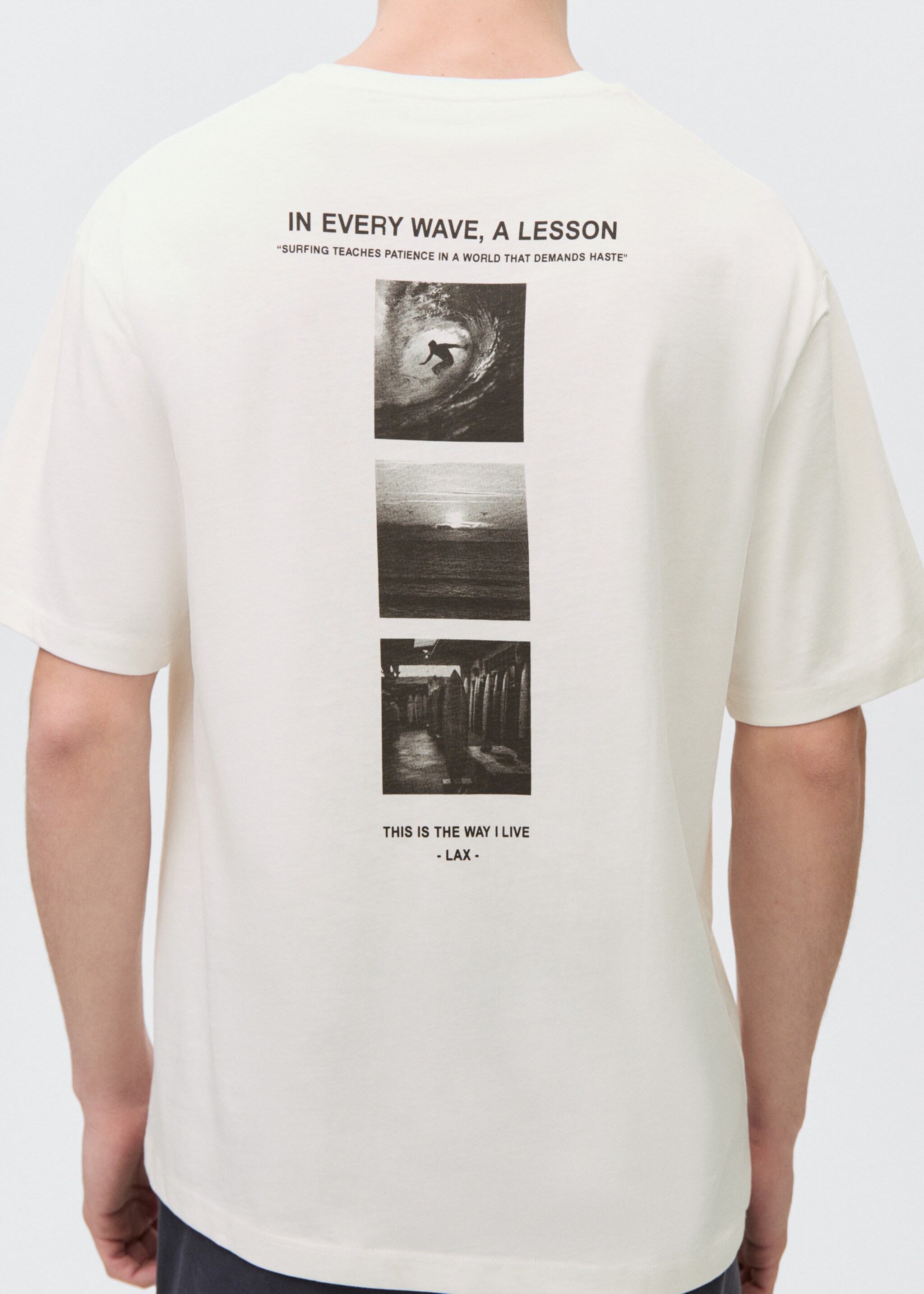 Camiseta estampada manga corta - Reverso del artículo