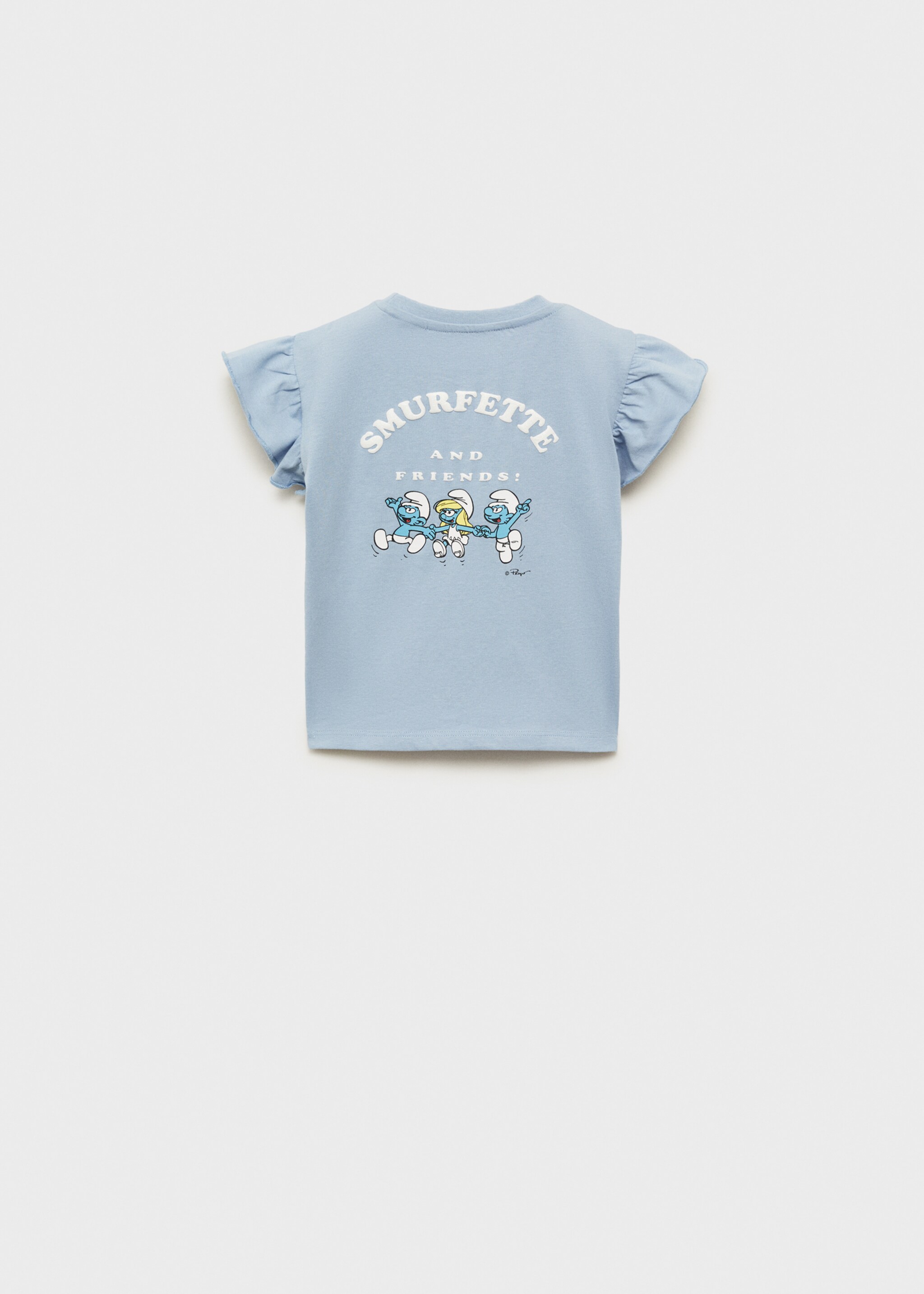 Smurfs frilly t-shirt - Reverse of the article