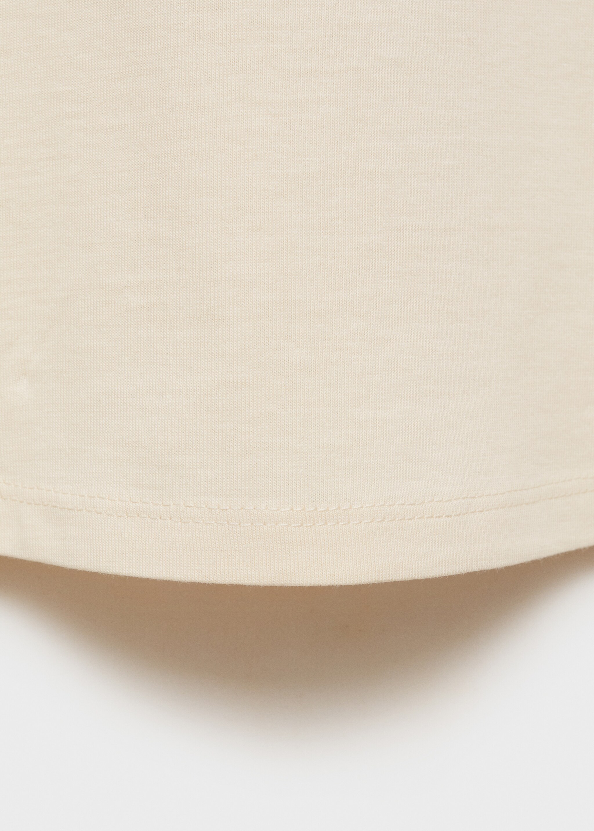 Cotton t-shirt with printed message - Details of the article 0