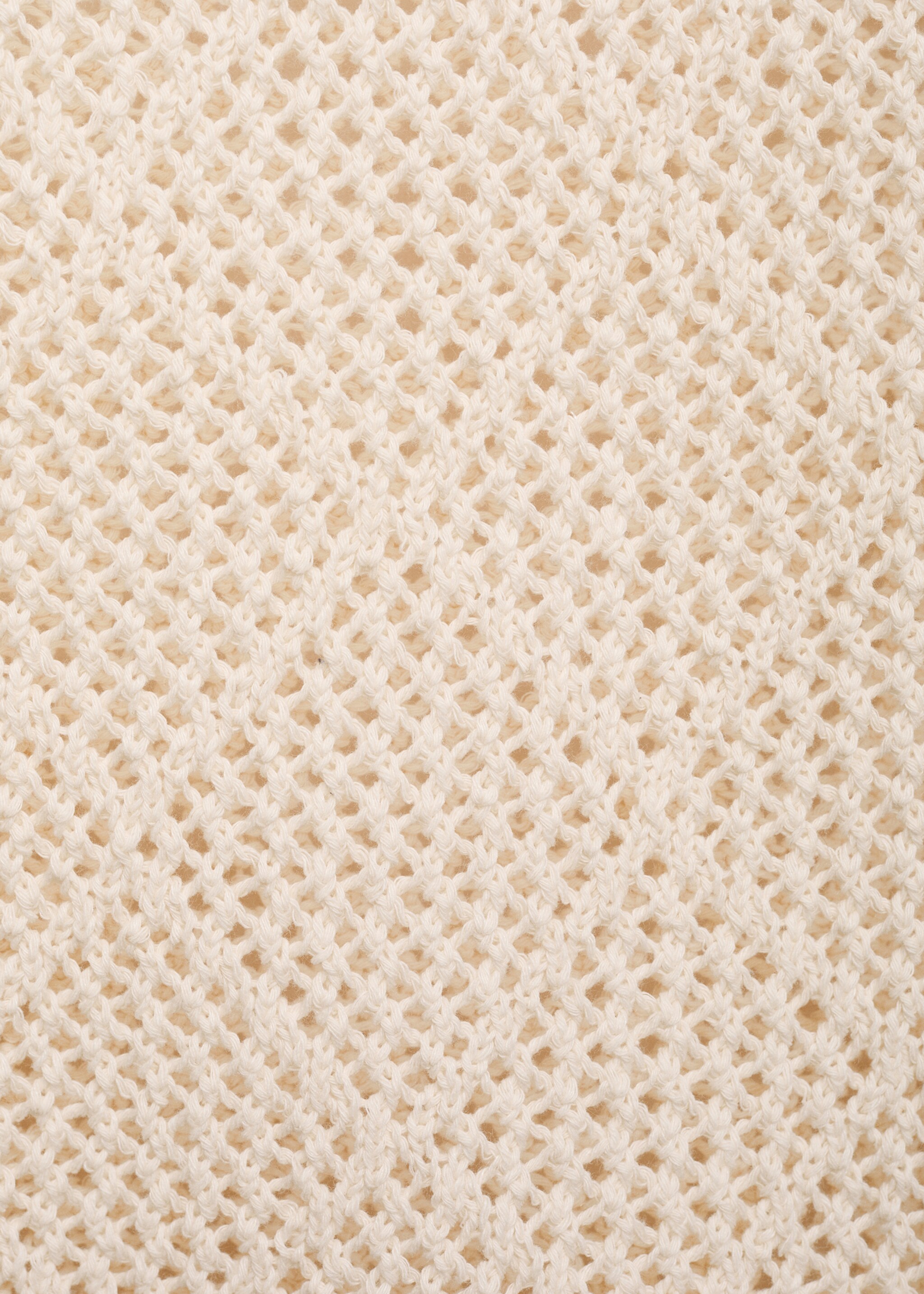 Openwork knitted cotton sweater - Details of the article 8