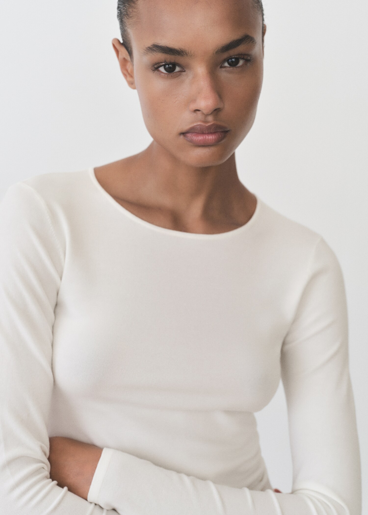 Maglione aderente a maglia fine - Dettaglio dell'articolo 1