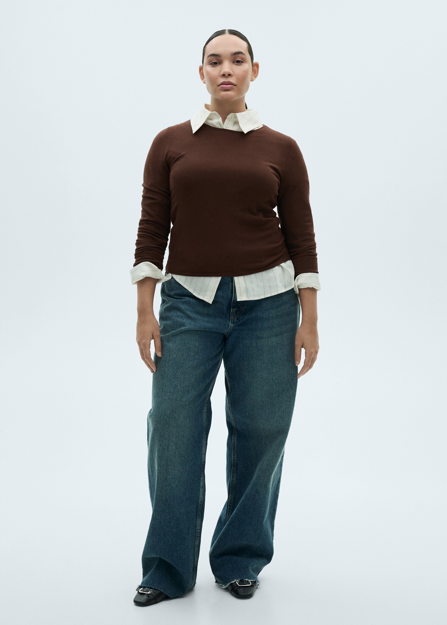Figurbetonter Feinstrickpullover - Detail des Artikels 3