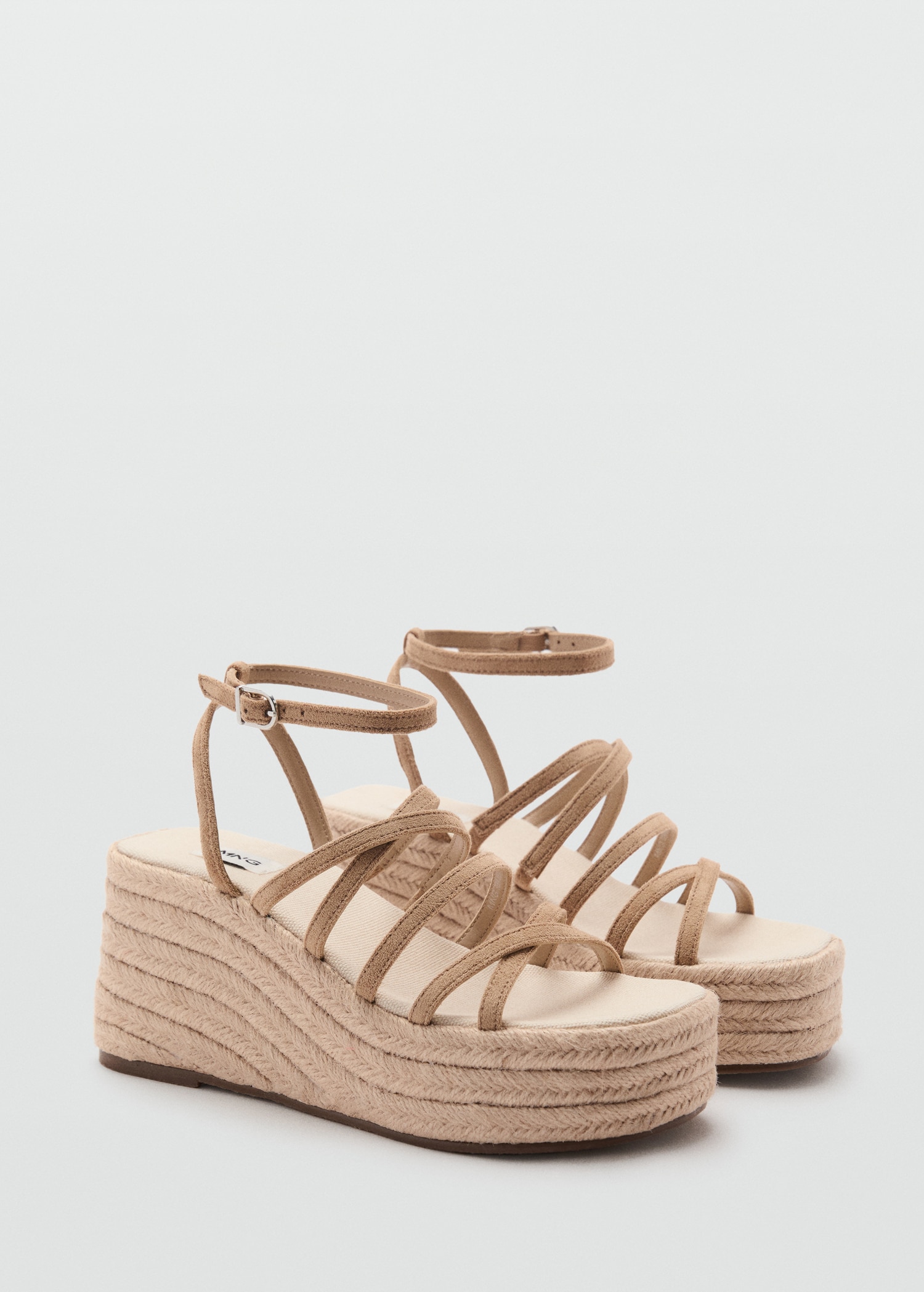 Sandalias Doradas Planas Mango Sandalias Doradas Planas Con Diseño