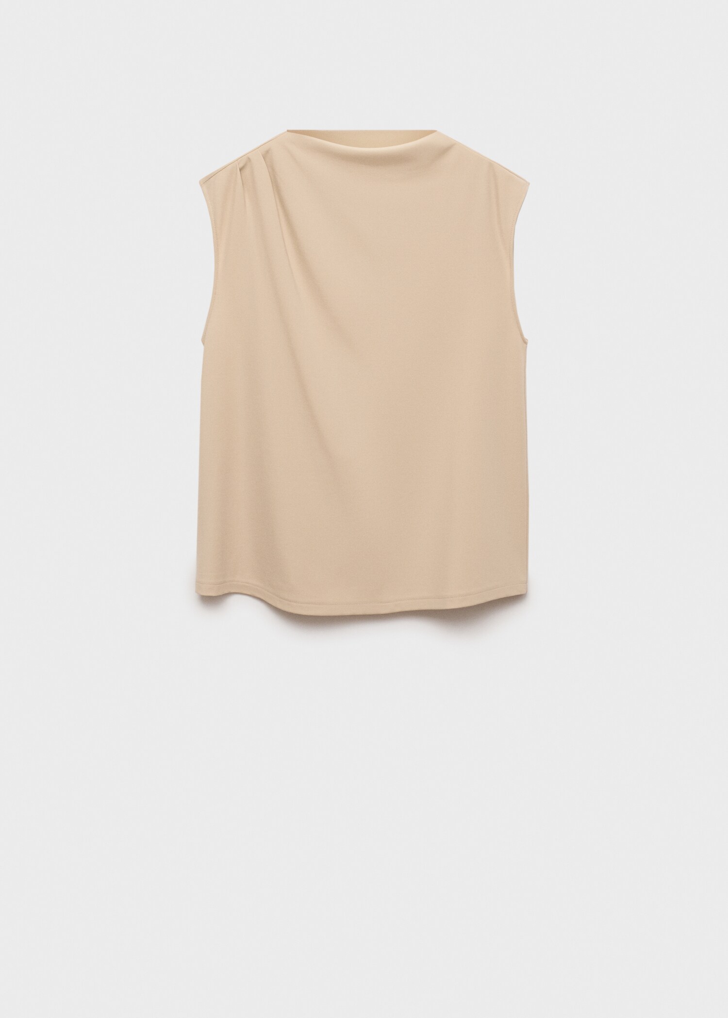 Camiseta cuello drapeado sin mangas - Artículo sin modelo
